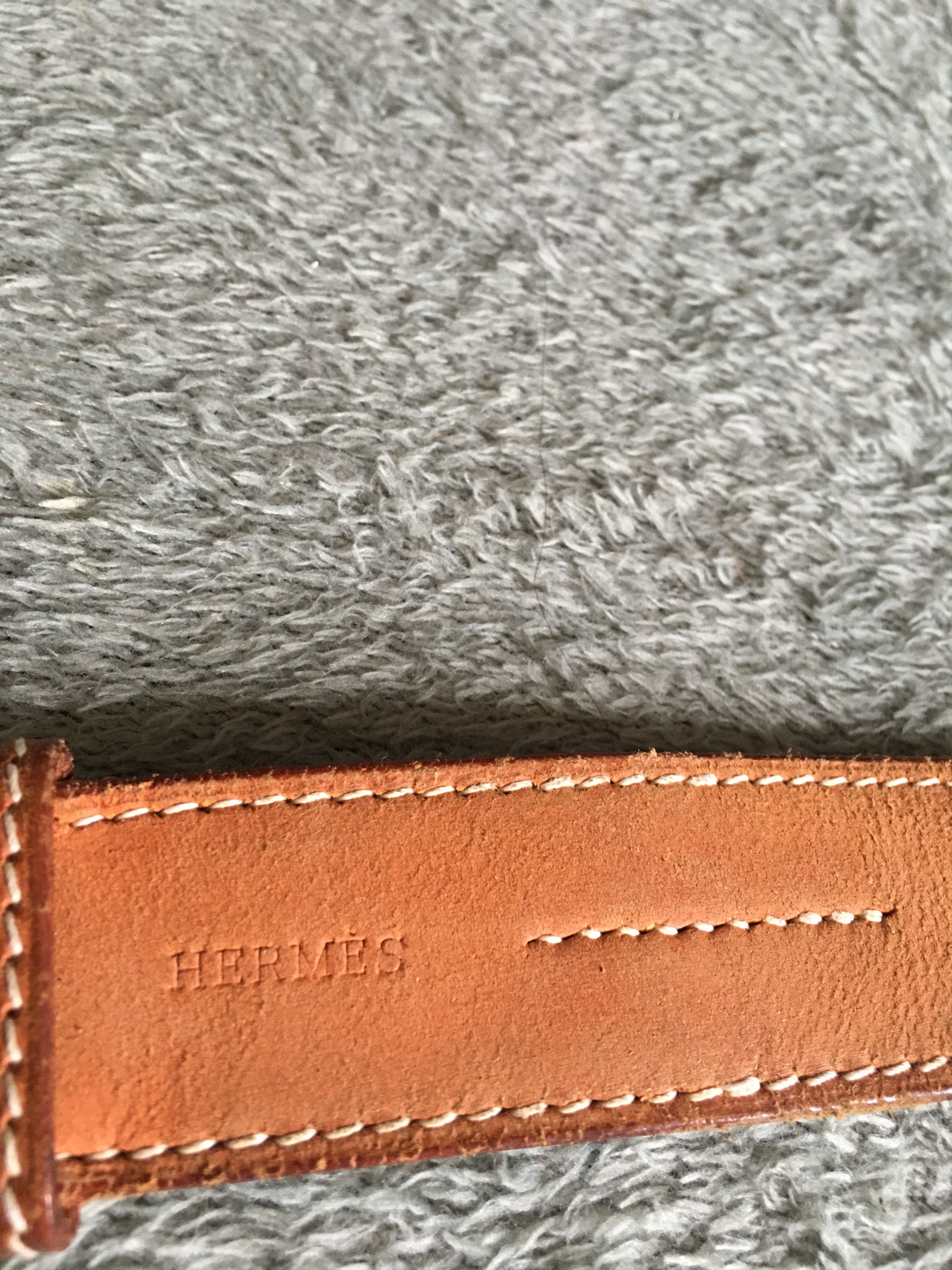 Hermes Hermes Etriviere Leather Belt Vintage 2000s Size 95 Size ONE SIZE - 8 Thumbnail