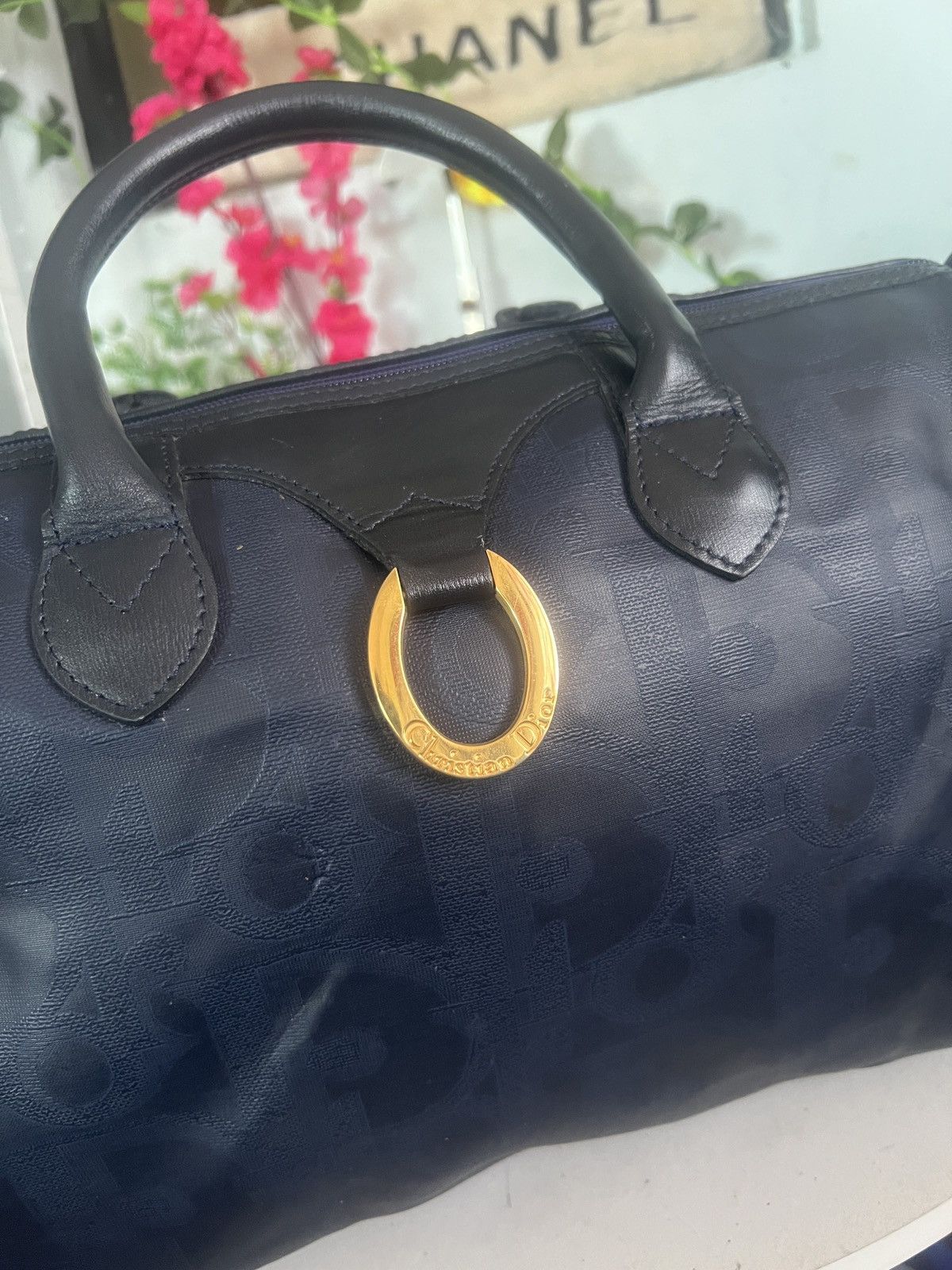 Christian Dior Monsieur × Vintage Vintage Christian Dior Boston Navy Blue Size ONE SIZE - 9 Thumbnail