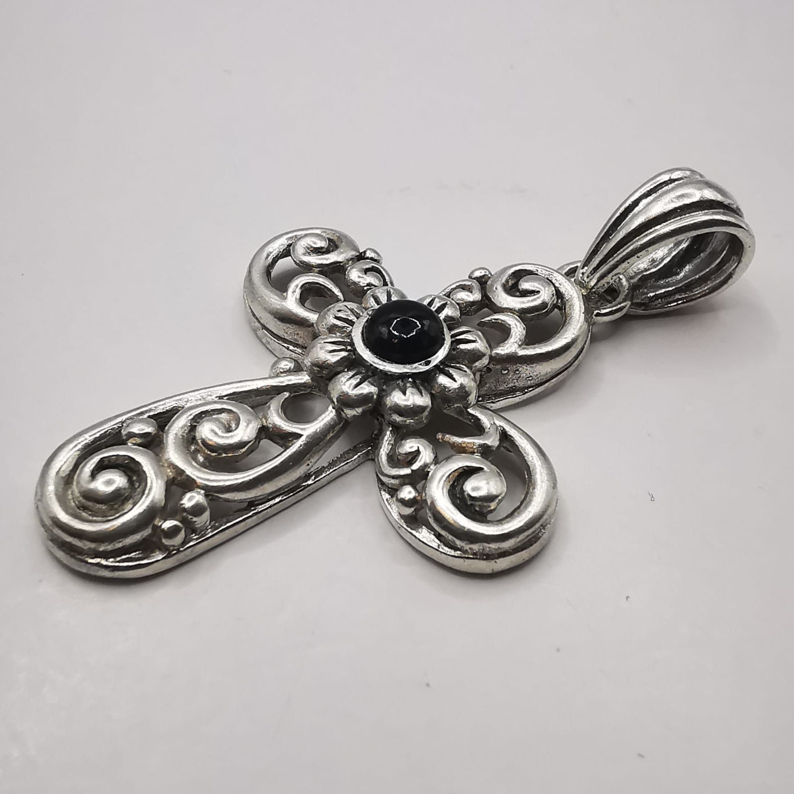 Sterling Silver Vintage Cross pendant made of 925 silver 8,01g Size ONE SIZE - 8 Thumbnail
