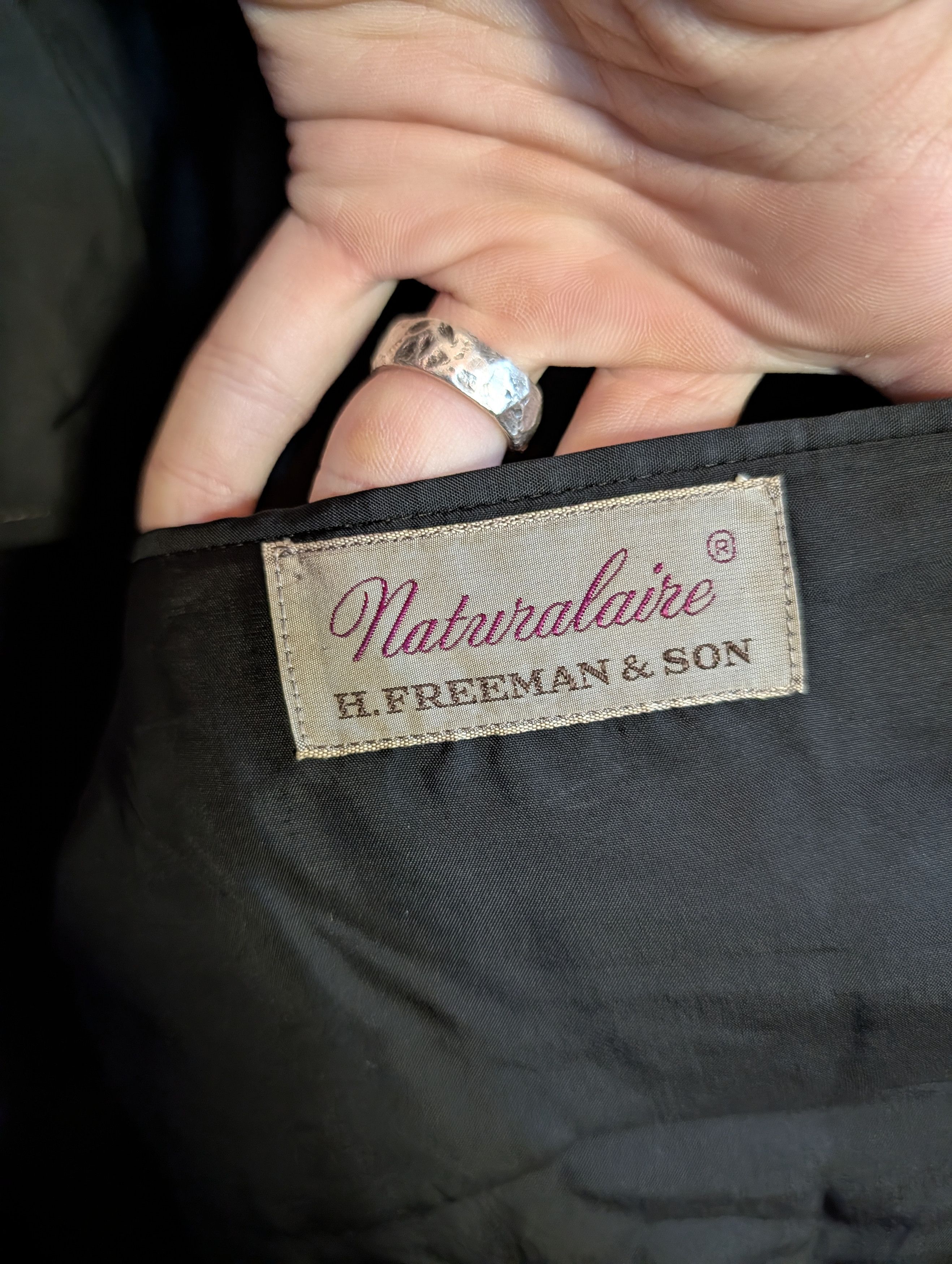 Freeman H FREEMAN & SON vtg black Naturalaire Waylite 45-55 jacket Size 42R - 11 Thumbnail