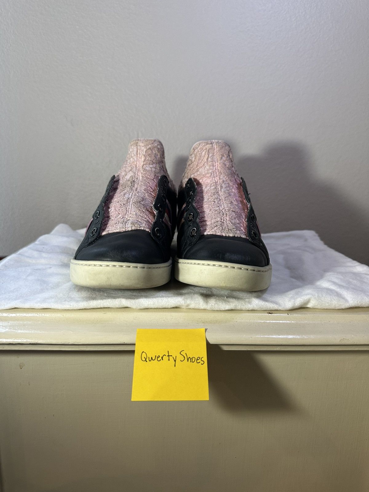 Gucci Gucci high top leather lace sneaker Size US 8 / IT 38 - 4 Thumbnail