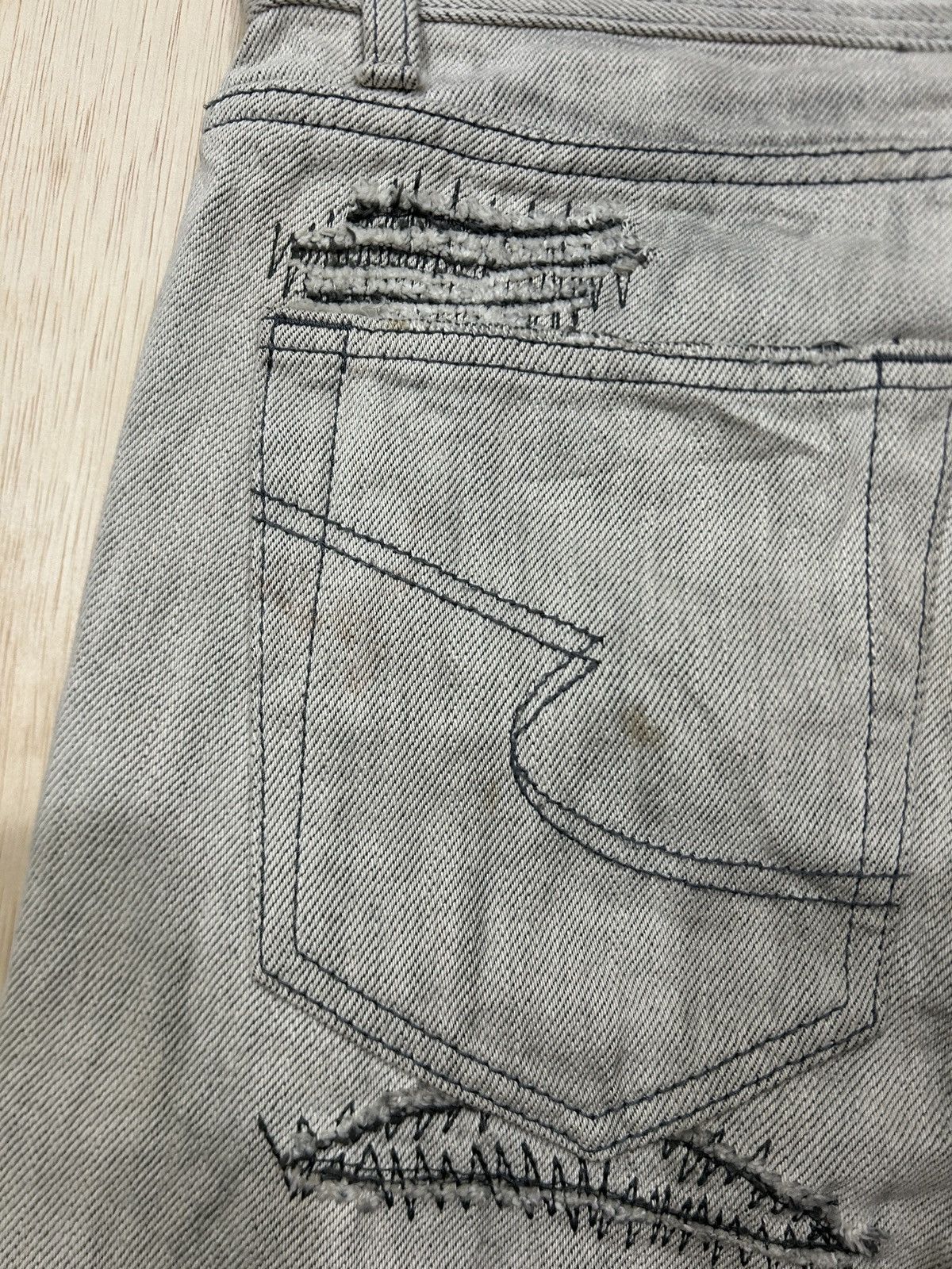 semanticdesign Vintage SemanticDesign Clawmark Distressed Trashed Jeans Size US 31 - 8 Thumbnail