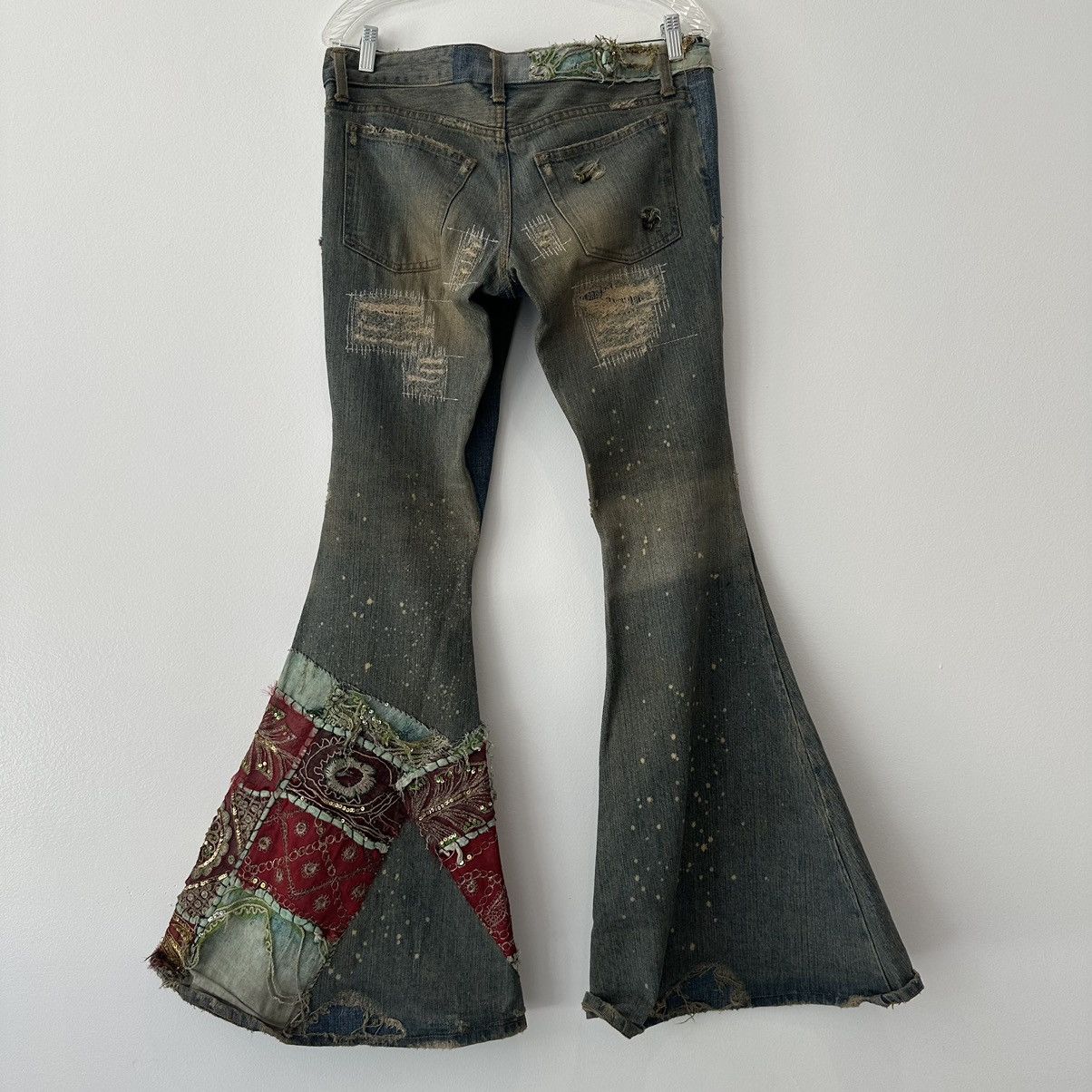 If Six Was Nine If Six Was Nine Ethnic Mudmax Bellbottom Denim Size US 32 / EU 48 - 2 Thumbnail