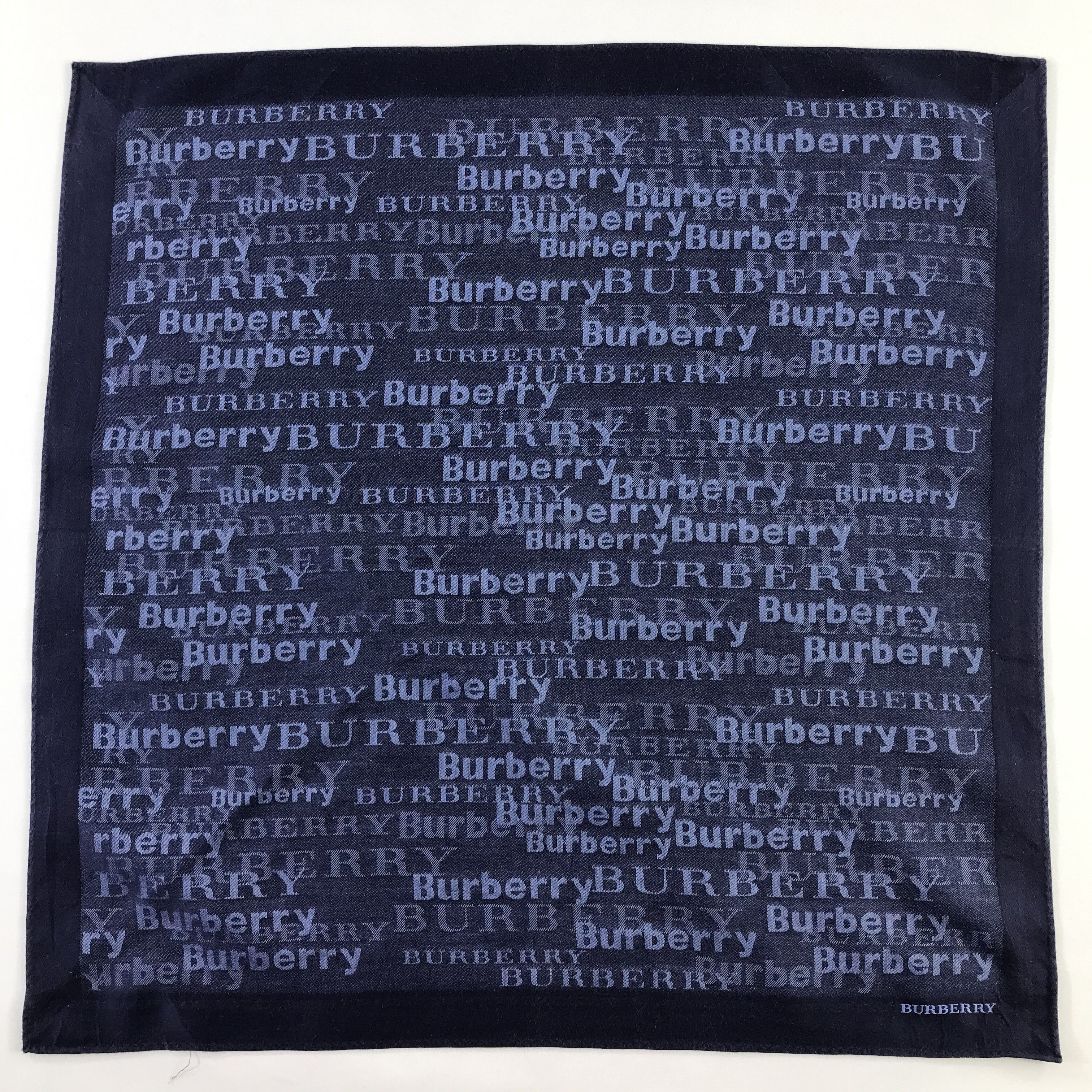Burberry × Vintage Burberry Bandana / Handkerchief / Neckerchief - S845 Size ONE SIZE - 1 Thumbnail