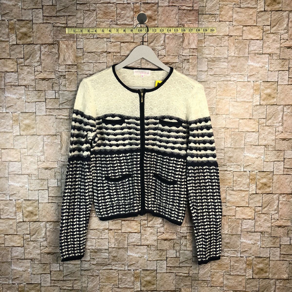 Junko Shimada Limited Edition Junko Shimada Blue Patterned Cardigans #A896 Size S / US 4 / IT 40 - 1 Thumbnail