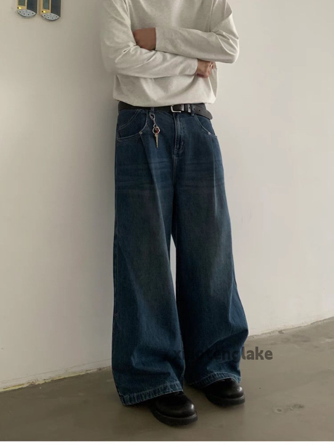 Jean × Vintage Washed faded cleanfit yuppie bootcut flared baggy jeans Size US 32 / EU 48 - 8 Thumbnail