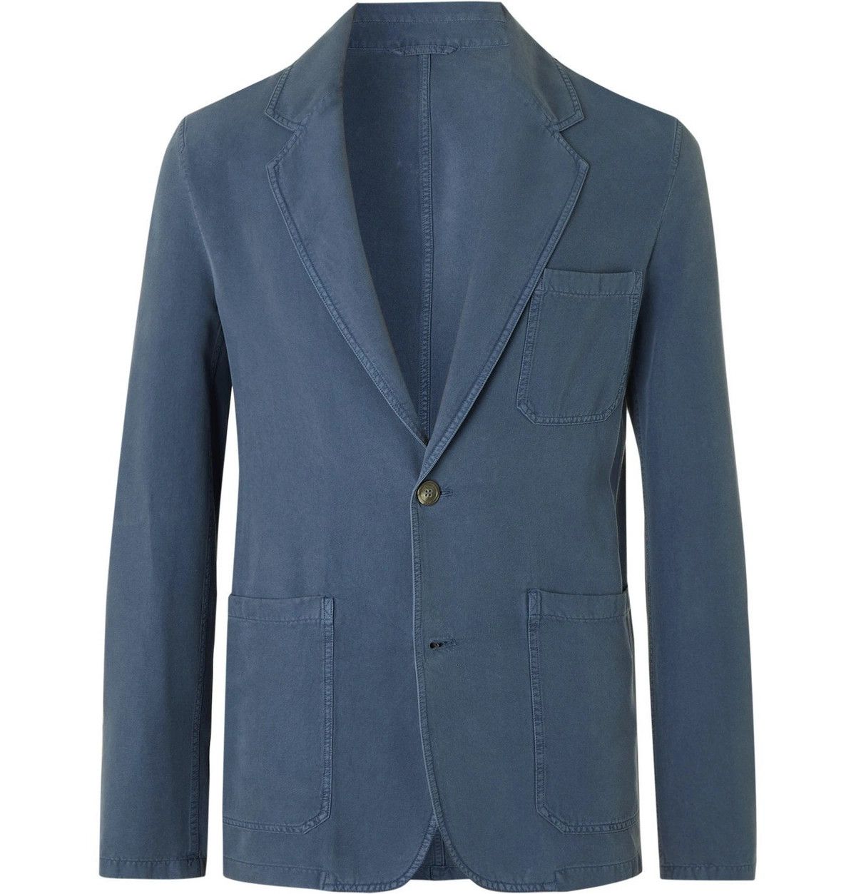 Rochas Rochas Unstructured Silk-Twill Two Button Blazer Jacket Size US L / EU 52-54 / 3 - 3 Thumbnail