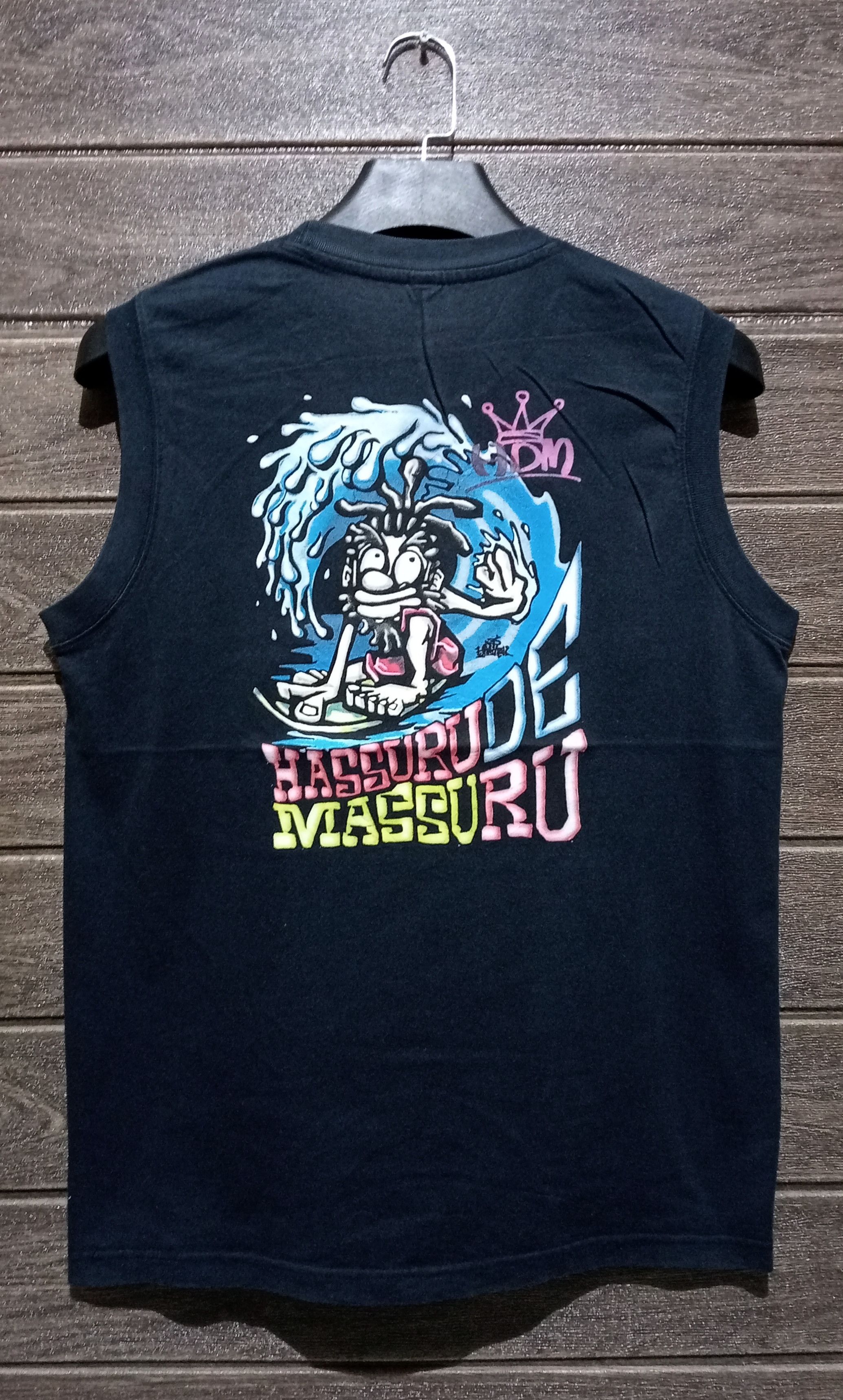 Japanese Brand Vintage HDM Hassuru De Massu Ru Surf Tank Top Very Rare Size US L / EU 52-54 / 3 - 1 Thumbnail