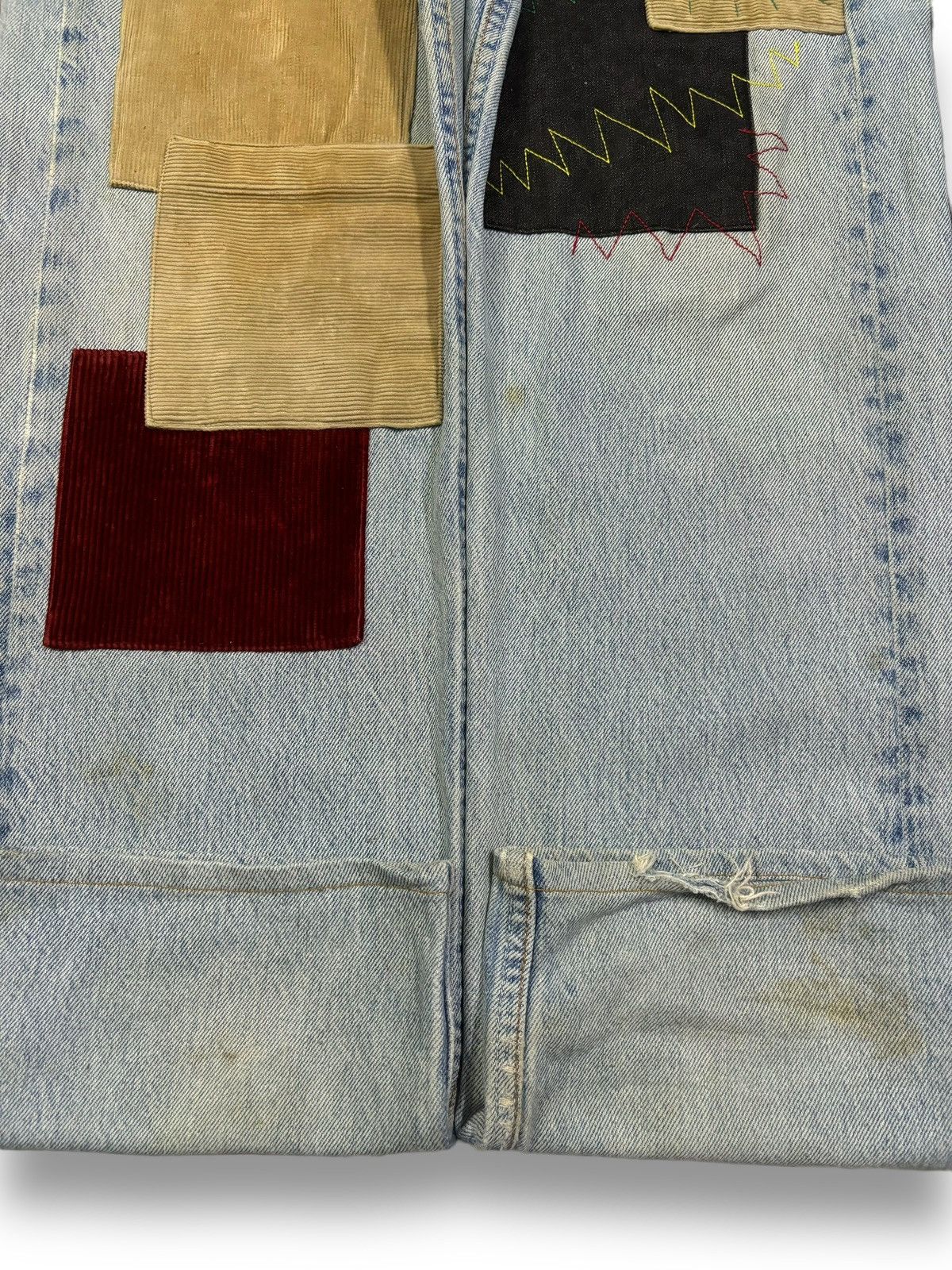 Kapital Vintage Levis 501 Patchwork Jeans Reconstructed by Kalimera Size US 32 / EU 48 - 14 Thumbnail