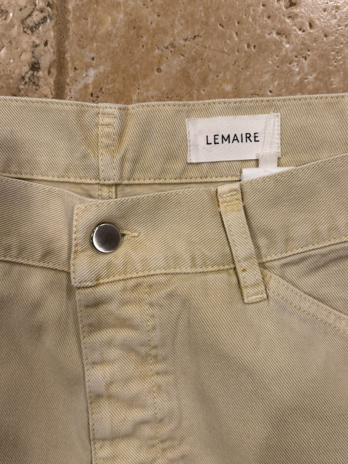 Lemaire Lemaire Wide Leg Back Belt Twisted Tan Carpenter Knee Pants Size US 34 / EU 50 - 8 Thumbnail