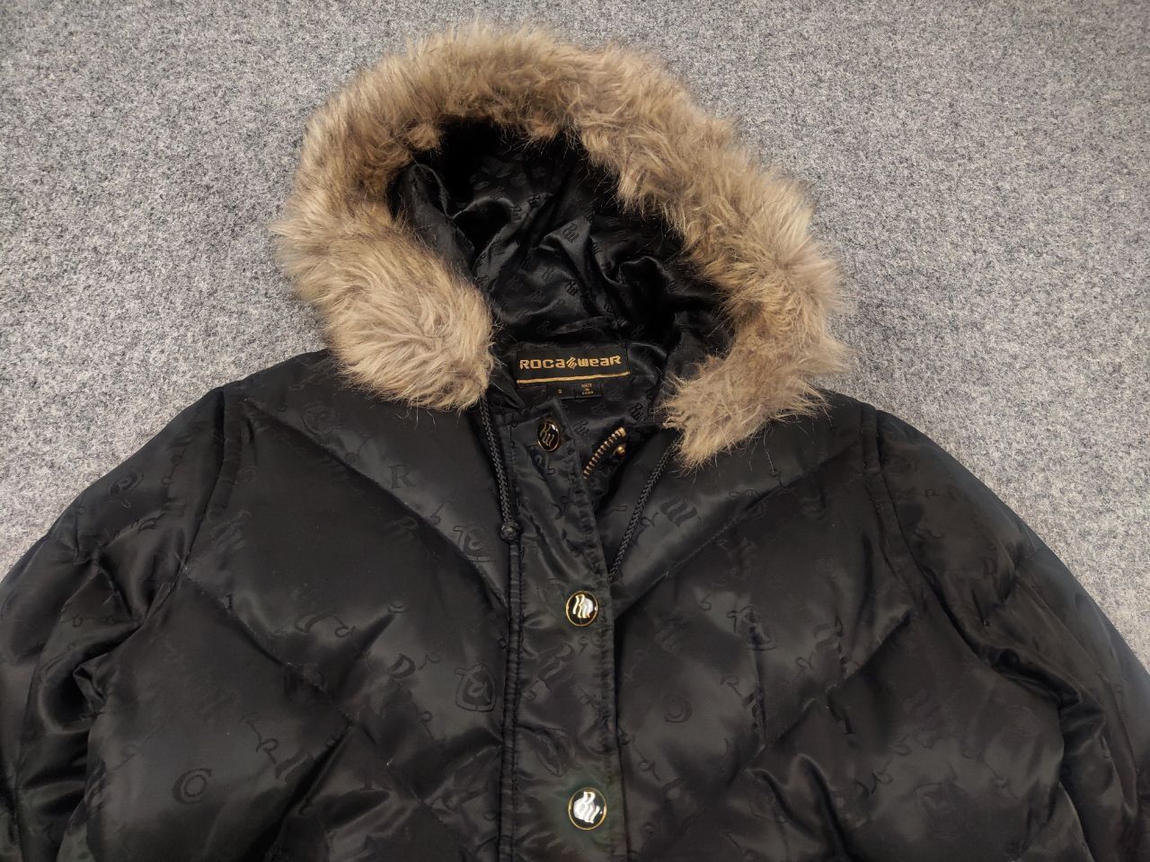 Rocawear Vintage y2k Rocawear Black Japan Fur Cropped Jacket LGB Size US S / EU 44-46 / 1 - 4 Thumbnail