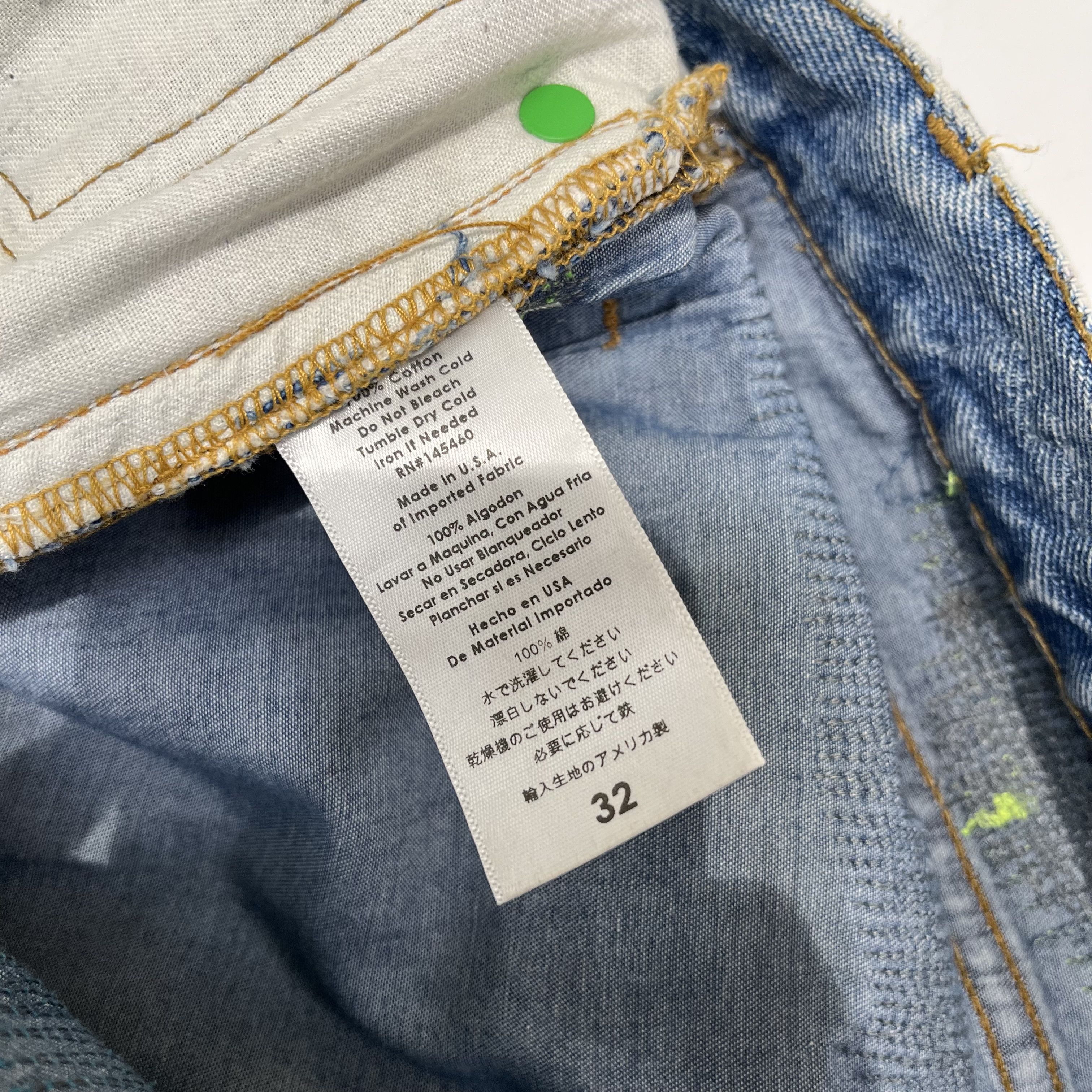 Endless Vlone x Endless Embroidered And Distressed Denim Jeans Blue Size US 32 / EU 48 - 3 Thumbnail