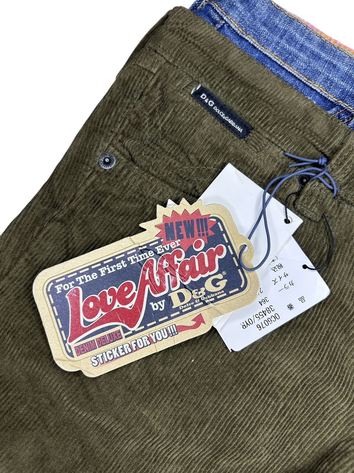 Dolce & Gabbana S/S 05 Double Waist Corduroy Trousers Size 26" / US 2 / IT 38 - 3 Thumbnail