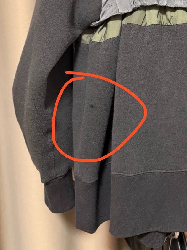 Sacai sacai color blocked gray & green sweatshirt jacket size 1 Size US S / EU 44-46 / 1 - 5 Thumbnail