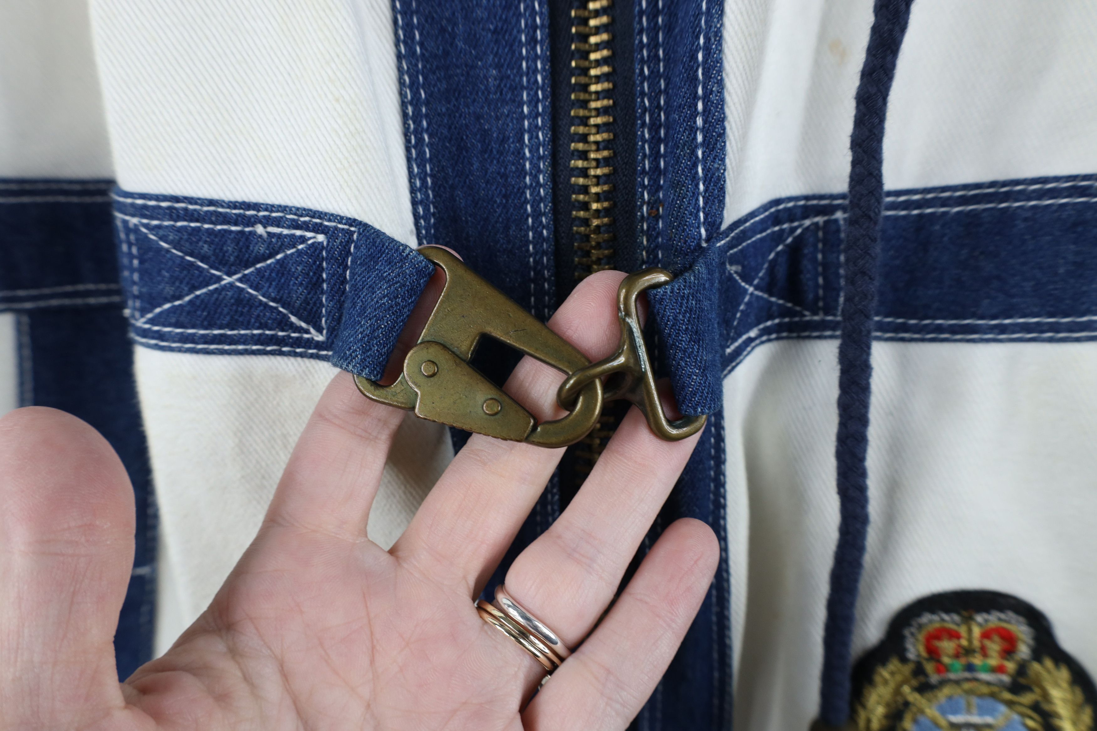 Vintage Vintage 90s Streetwear Hook Clasp Denim Hooded Parka Jacket Size XL / US 12-14 / IT 48-50 - 8 Thumbnail