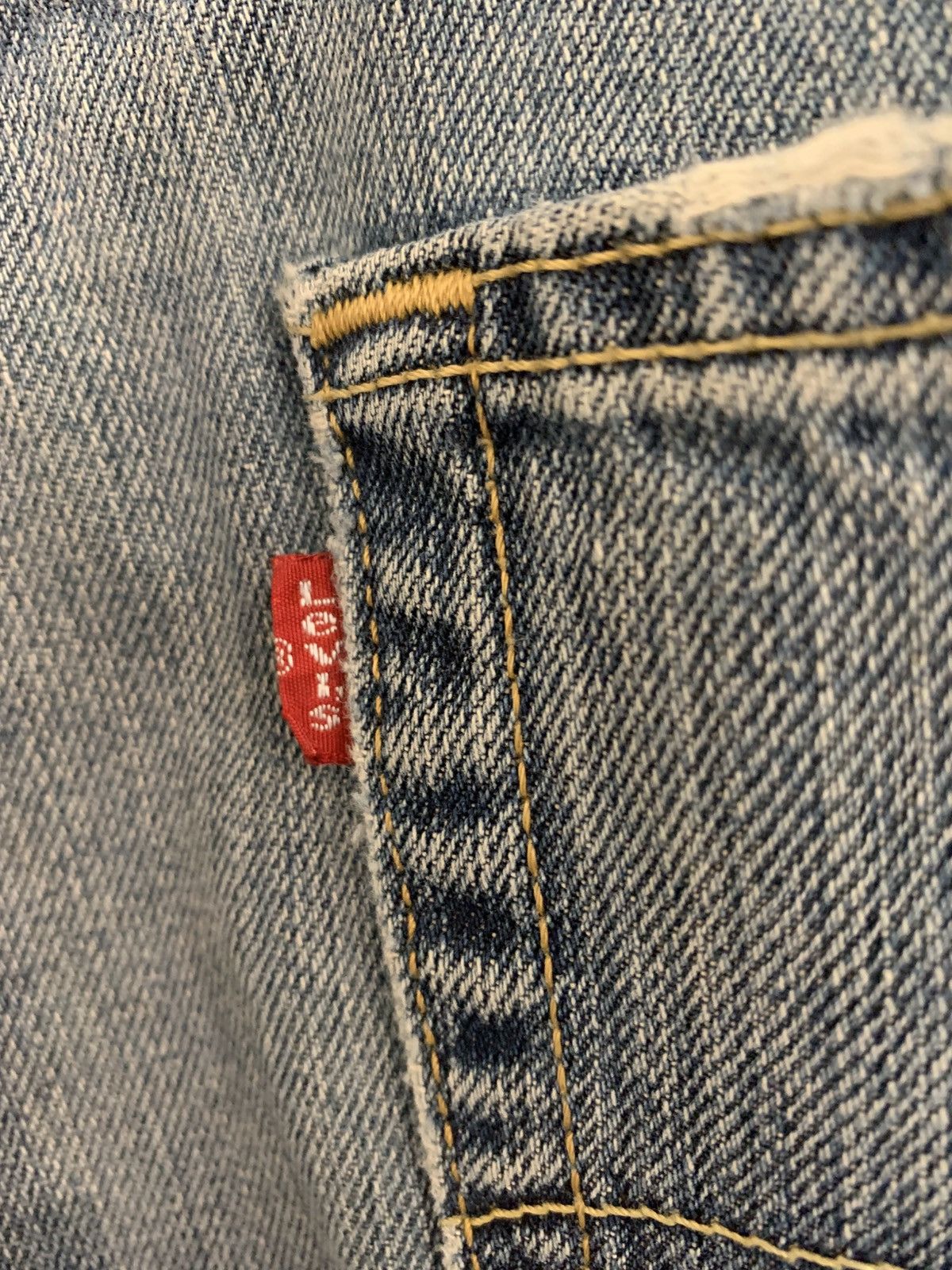 Levi's Vintage Clothing 90s repaired levis 501 Size US 38 / EU 54 - 13 Thumbnail