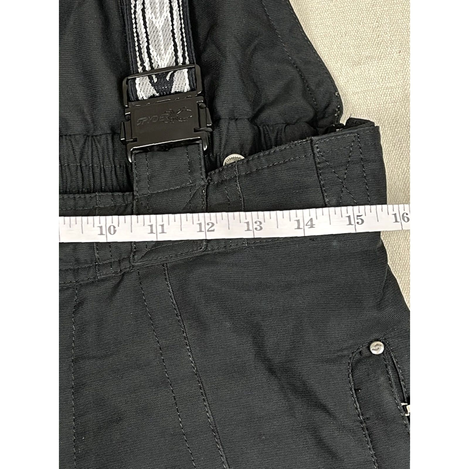 Spyder VINTAGE Spyder Ski Pants Bibs Snowboard Mens Black Size M Water Resistant Zip Pockets Size US 31 - 5 Thumbnail