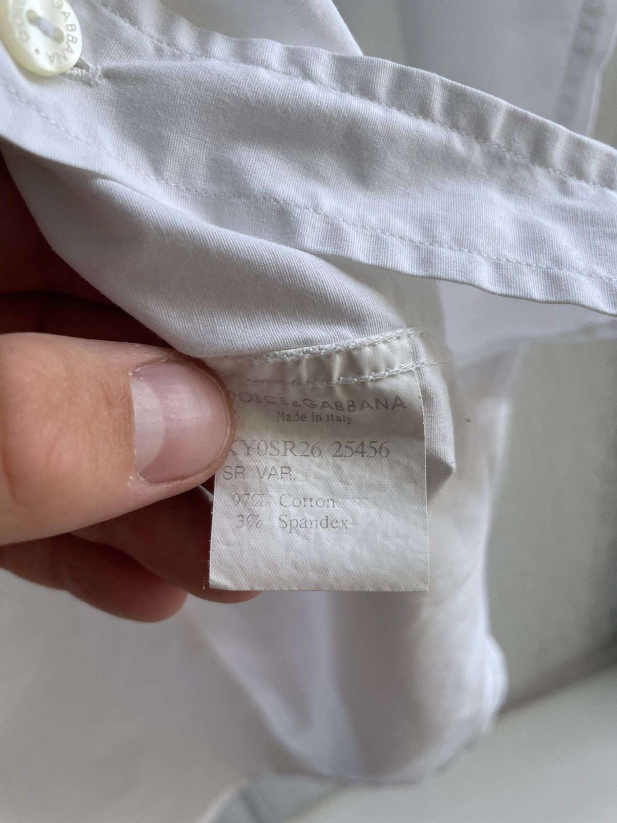 Dolce & Gabbana Dolce&Gabbana Mens White long sleeve shirt size 41 Size 40R - 12 Thumbnail