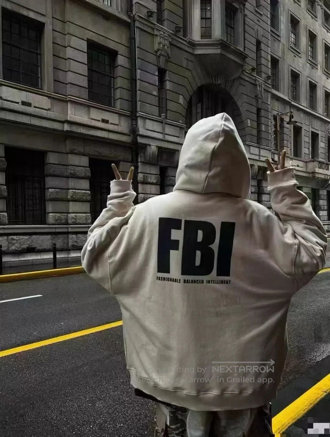Balenciaga Zip-Up Hoodie with FBI Graphic. Size US S / EU 44-46 / 1 - 6 Thumbnail