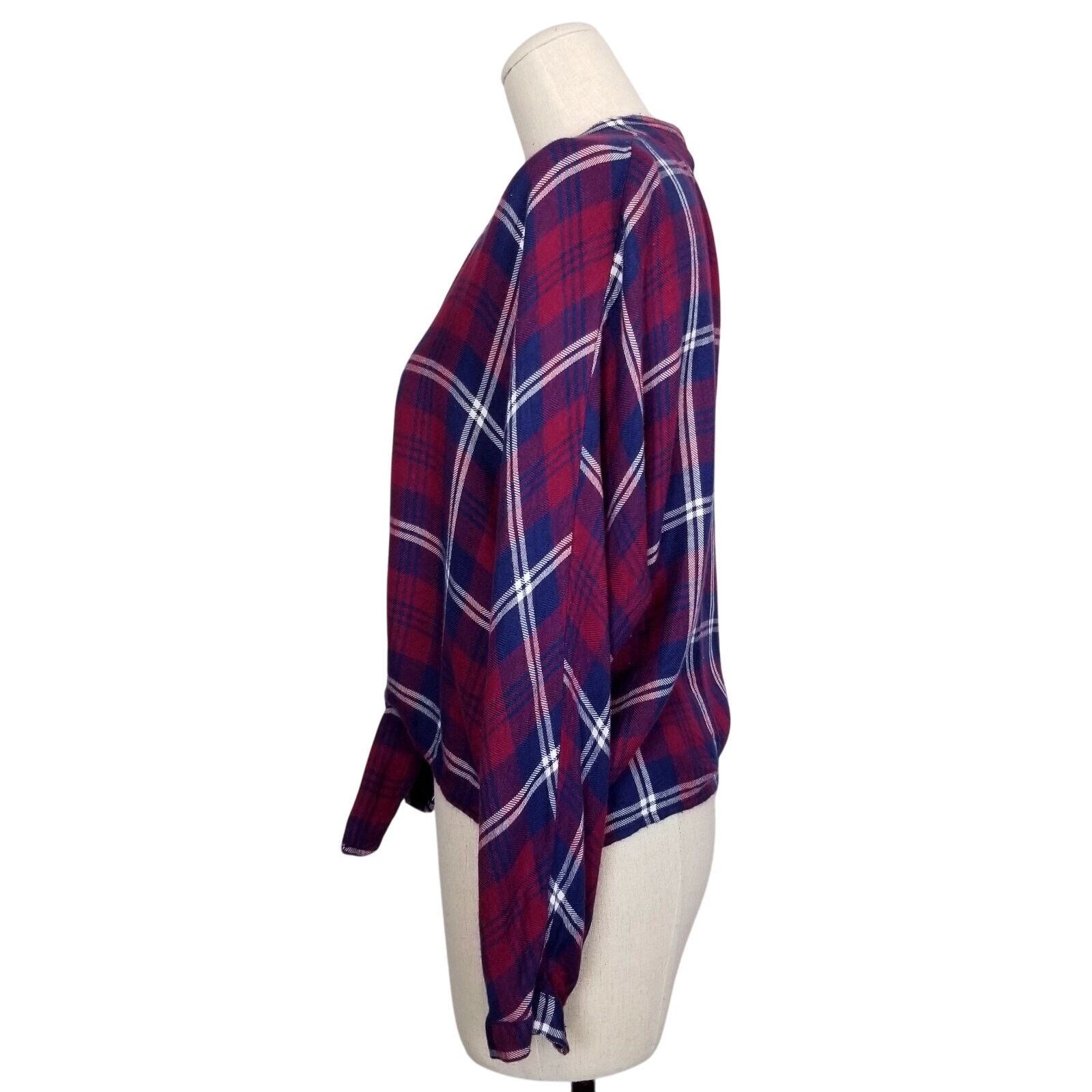 Rails Rails Sloane Tie Waist Shirt Red/Blue Plaid Sz Medium Size M / US 6-8 / IT 42-44 - 2 Thumbnail