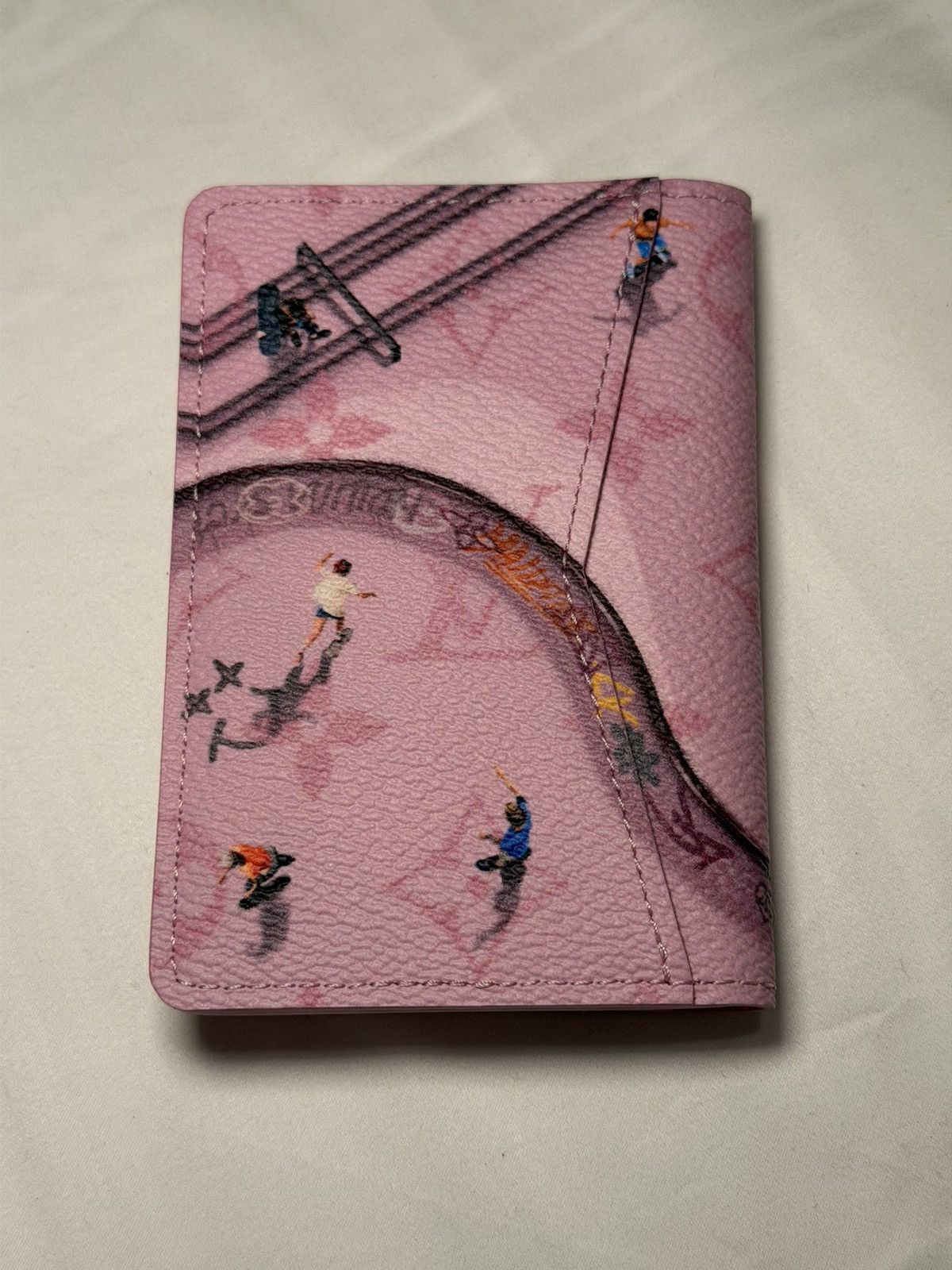 Louis Vuitton Louis Vuitton Skateboarding Pocket Organizer - Pink Leather Size ONE SIZE - 4 Thumbnail