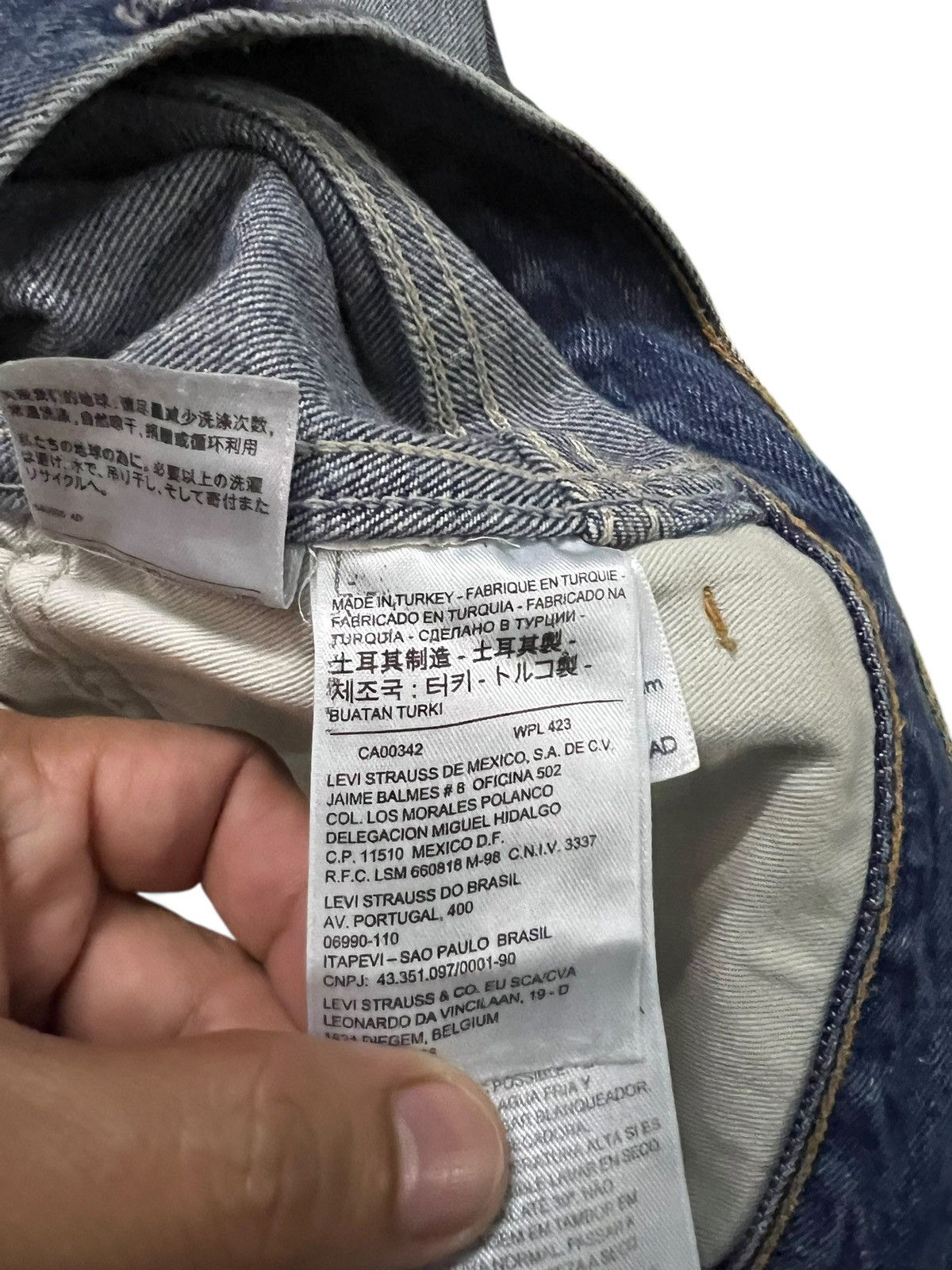 Levi's Vintage Levi’s 606 Big E Orange Tab Distress Jean Talon# Size US 34 / EU 50 - 22 Thumbnail