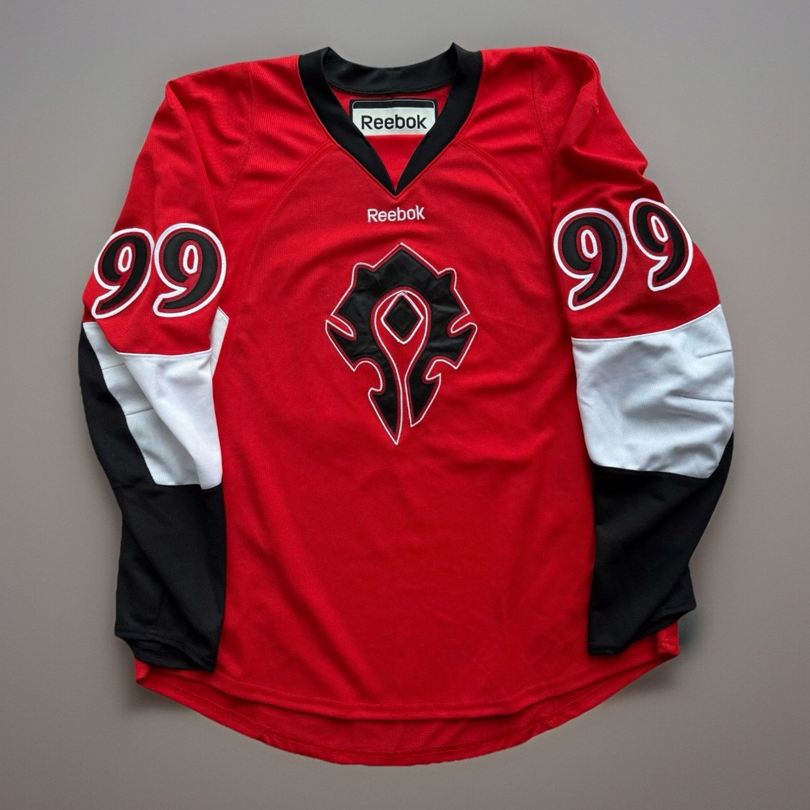 Reebok World of Warcraft Hockey Jersey XL Red Black Diablo Horn Size US XL / EU 56 / 4 - 1 Thumbnail