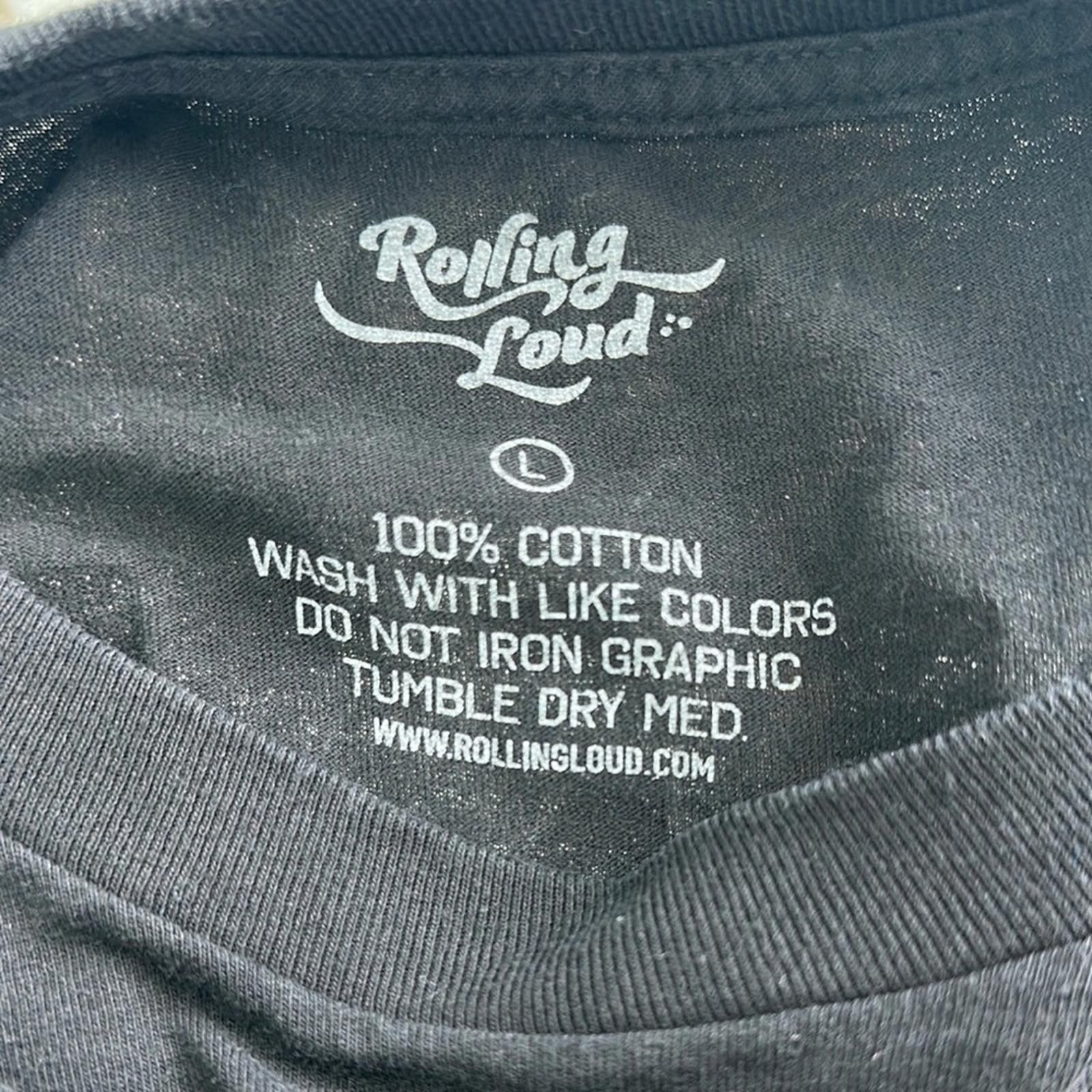 Designer Black Rolling Loud Long Sleeve Shirt Size US L / EU 52-54 / 3 - 5 Thumbnail