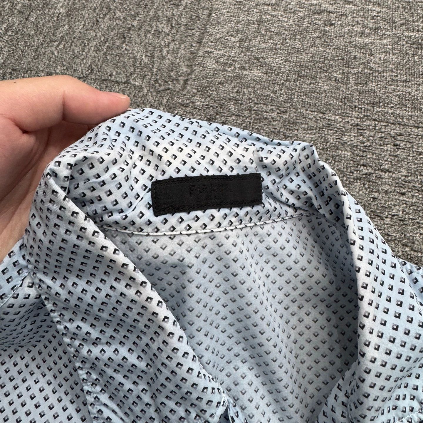 Prada Prada Diamond All Over Short Sleeve Shirt M Size US M / EU 48-50 / 2 - 5 Thumbnail