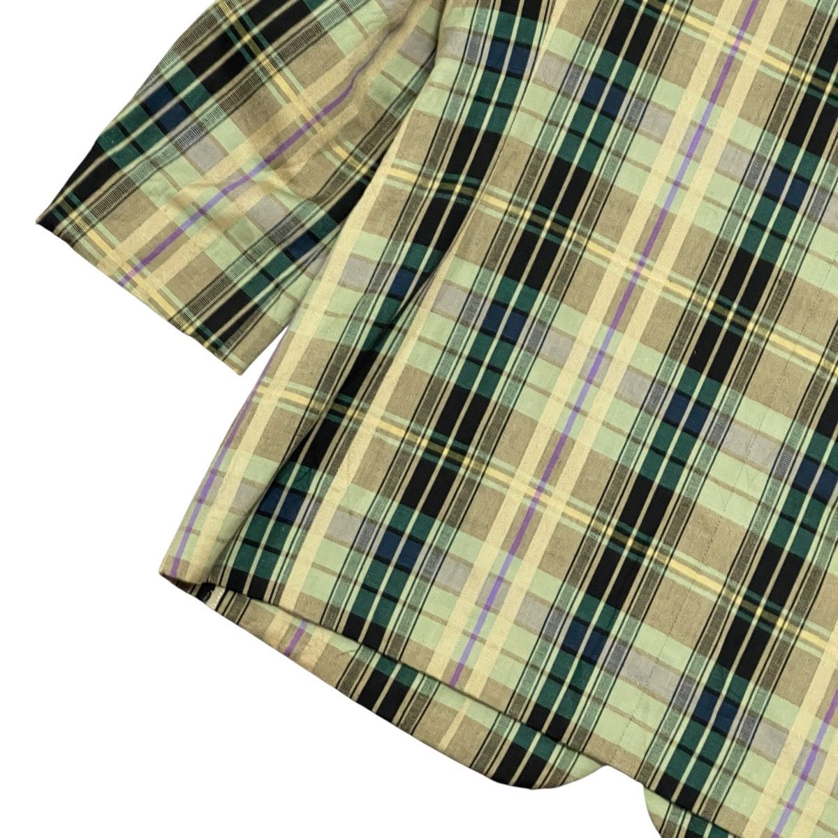 Burberry Vintage 90s Burberrys’ Japan Checkered Cotton Linen Blazer Size M / US 6-8 / IT 42-44 - 15 Thumbnail