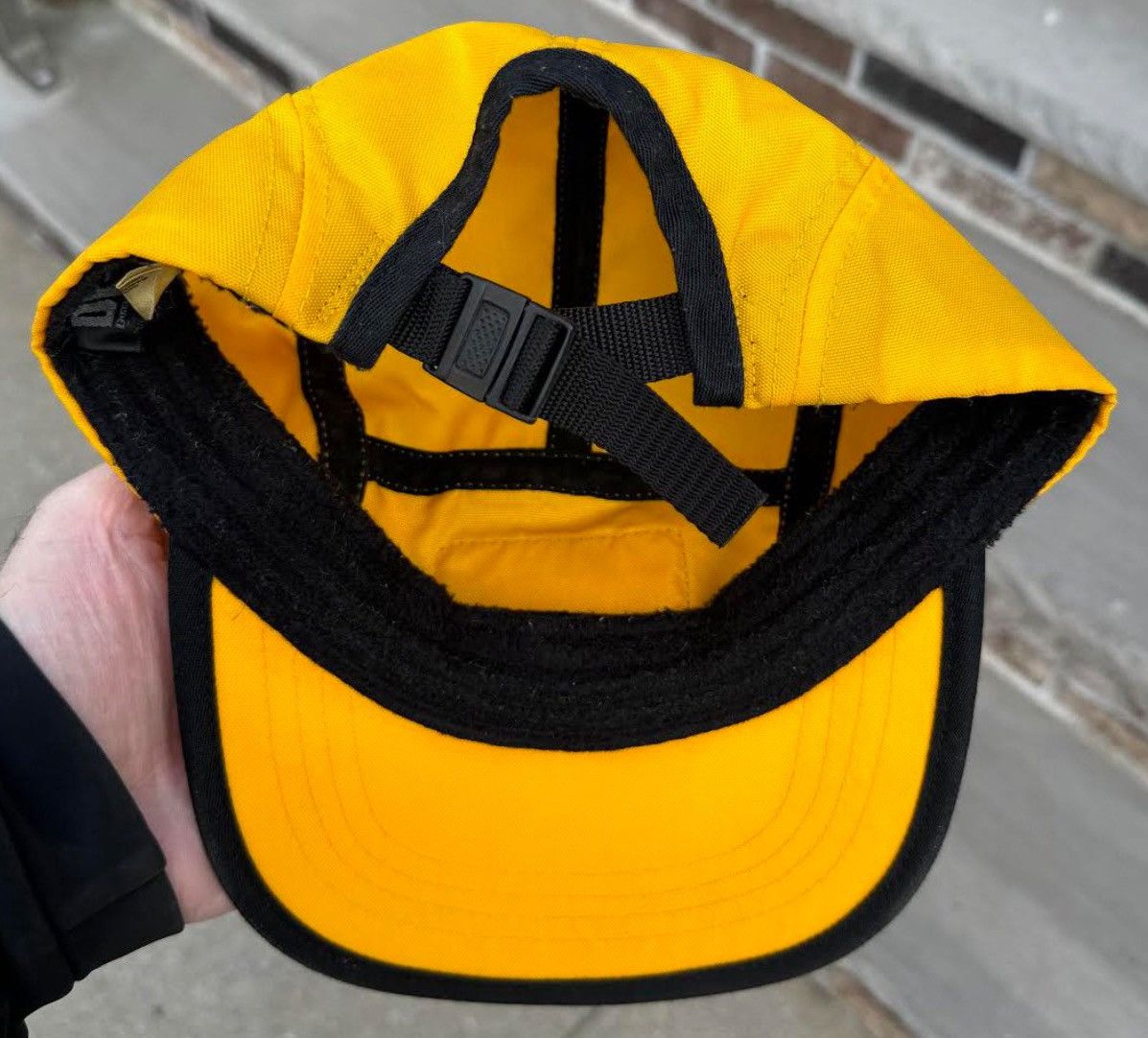 DKNY Vintage DKNY Tech Yellow Nylon Hat Size ONE SIZE - 3 Thumbnail