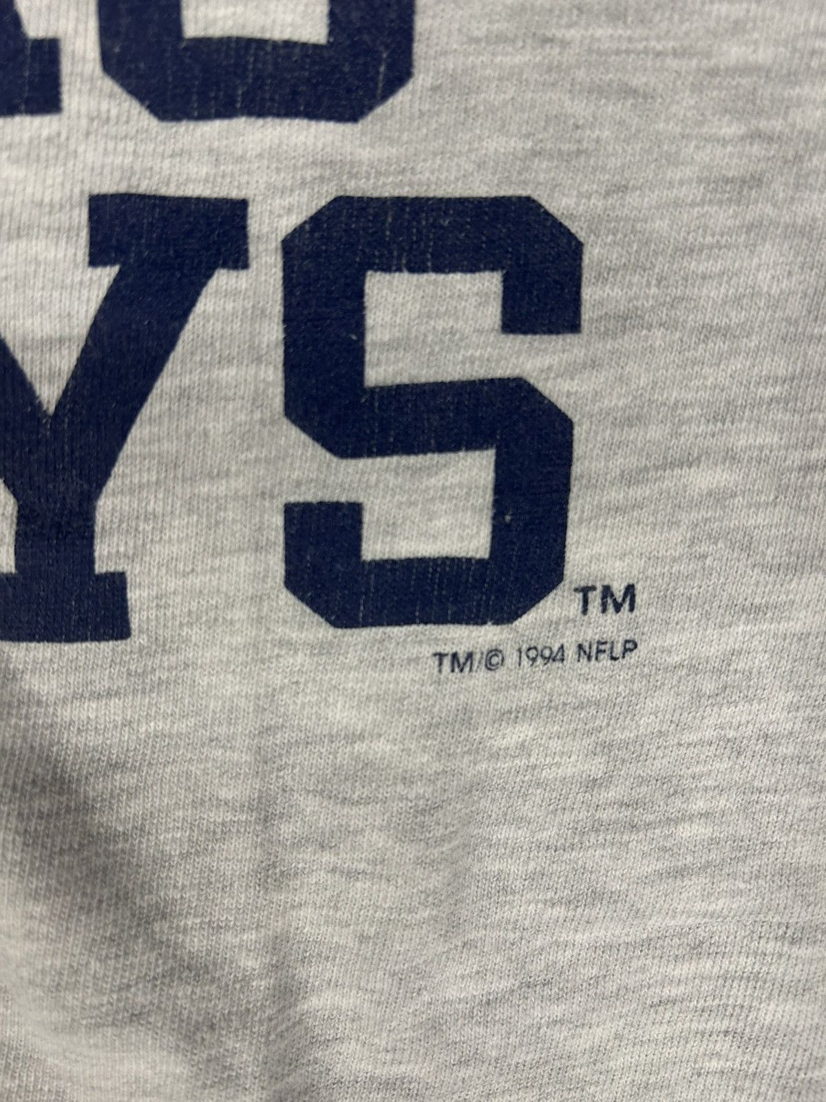 Champion × NFL × Vintage Crazy Vintage 90s Essential Dallas Cowboys Grey NFL T-Shirt Size US L / EU 52-54 / 3 - 3 Thumbnail