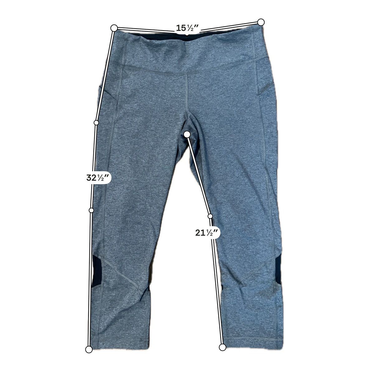 Lululemon Lululemon Speed Up Crop Leggings Heathered Gray Size 10 Size 32" / US 10 / IT 46 - 3 Thumbnail