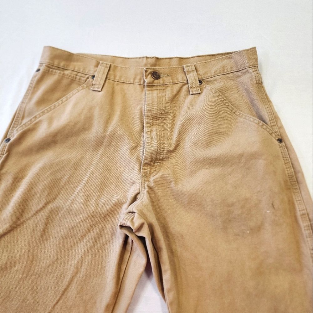 Wrangler Wrangler Classic Kahki Tan Straight Leg Painter Pants Size US 32 / EU 48 - 9 Thumbnail