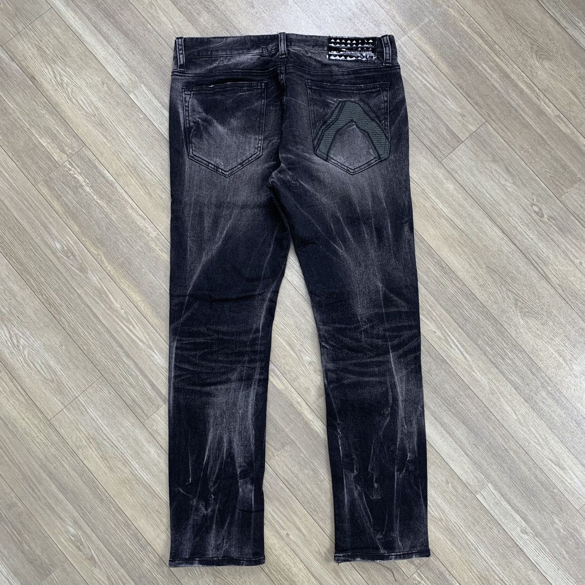 Japanese Brand Punk Style 2000’s Buckaro Distressed Clawmark Slim Jeans Size US 31 - 12 Thumbnail