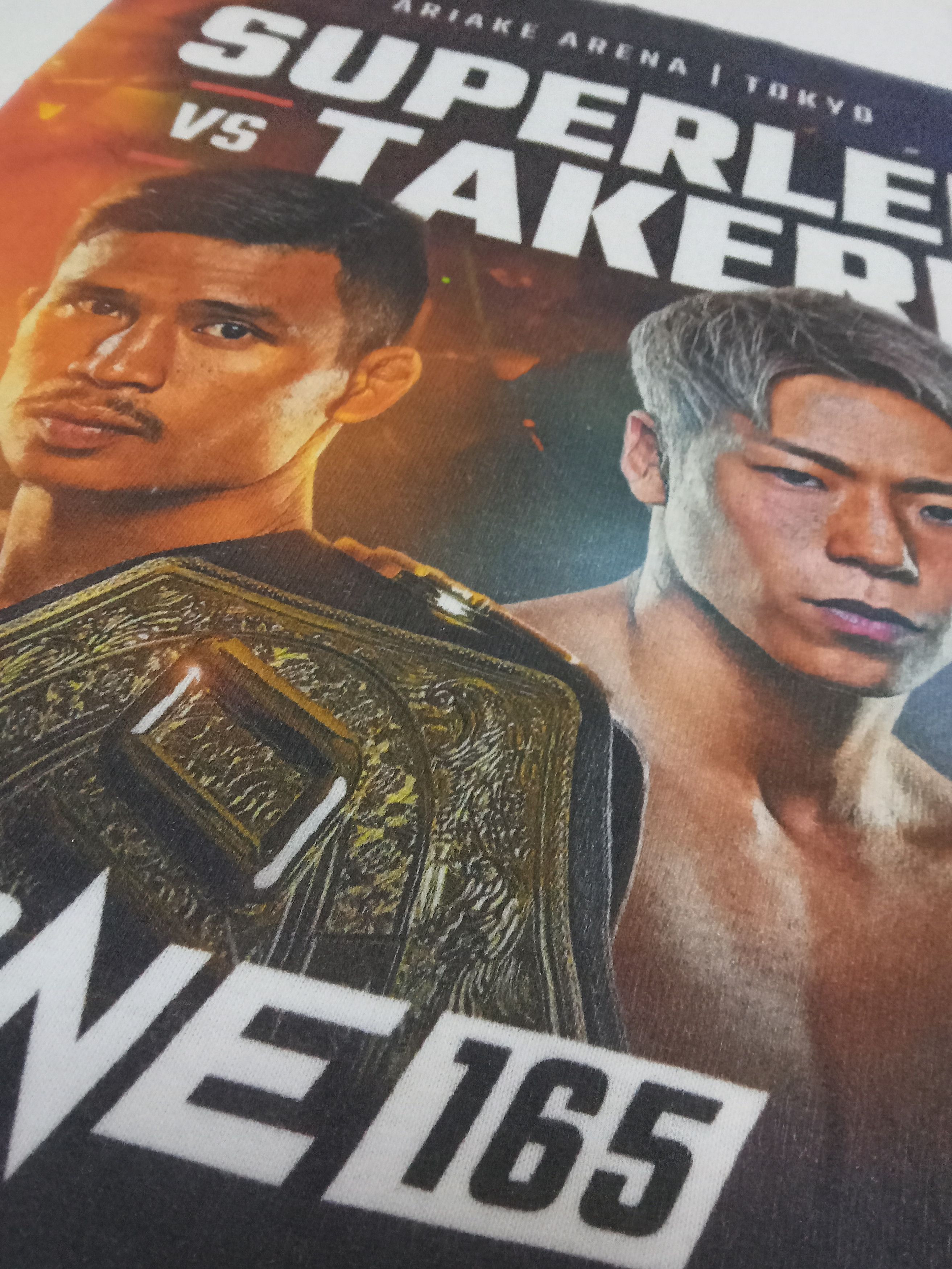 Other One 165 Superlek vs Takeru Ariake Arena Tokyo Rare T Shirt Size US XL / EU 56 / 4 - 5 Thumbnail