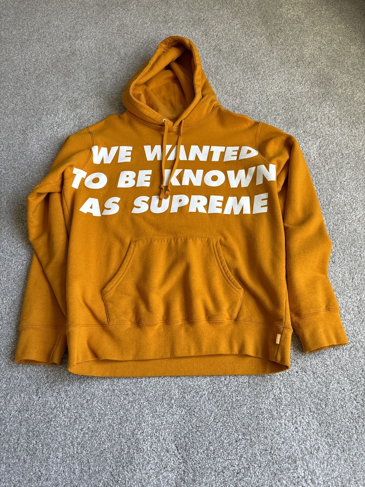Supreme Supreme - Known as Hooded Sweatshirt Gold | Grailed