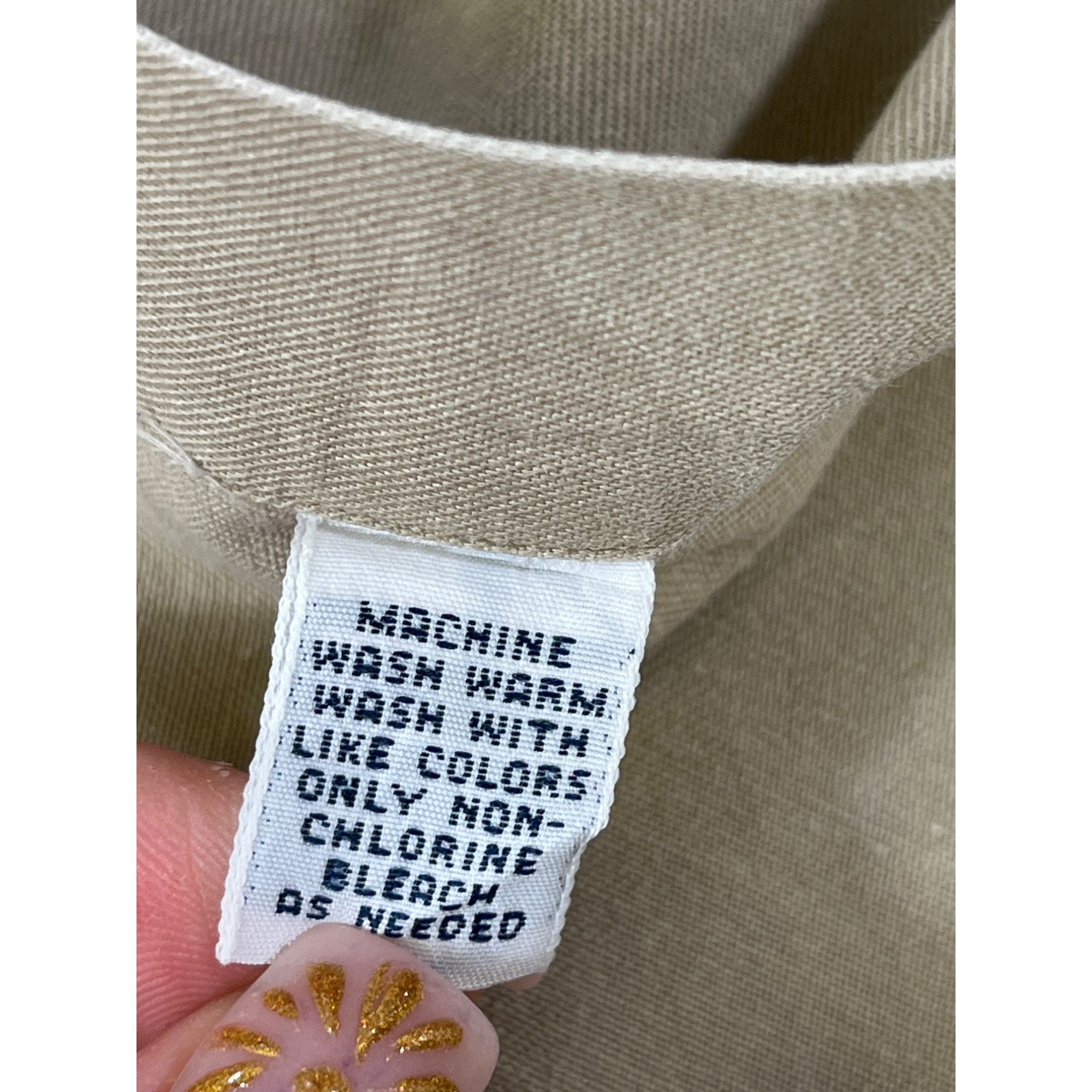 Ralph Lauren Ralph Lauren SKU 7778 Mens Classic Beige Button Down Long Sl Size US XL / EU 56 / 4 - 11 Thumbnail