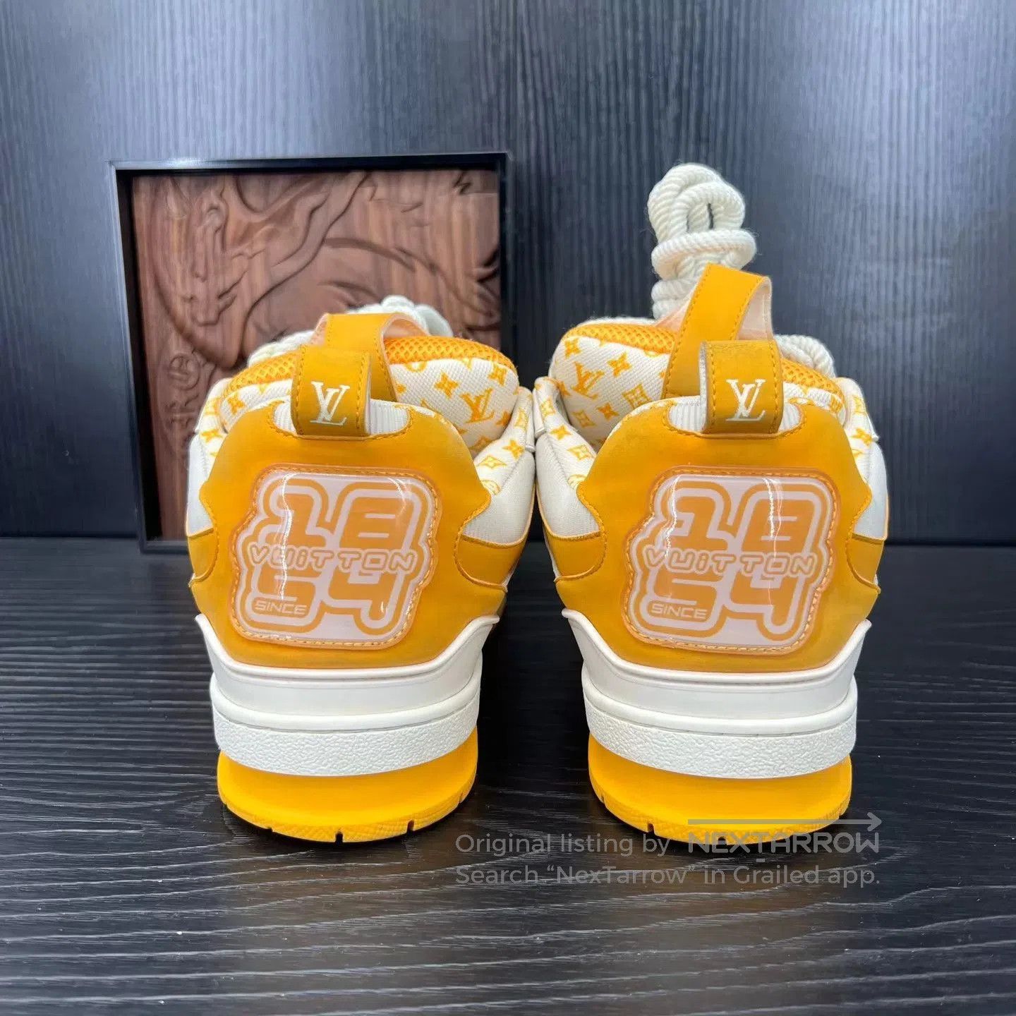 Louis Vuitton Yellow Lowtop Sneakers with Mesh Accents. Size US 9 / EU 42 - 5 Thumbnail