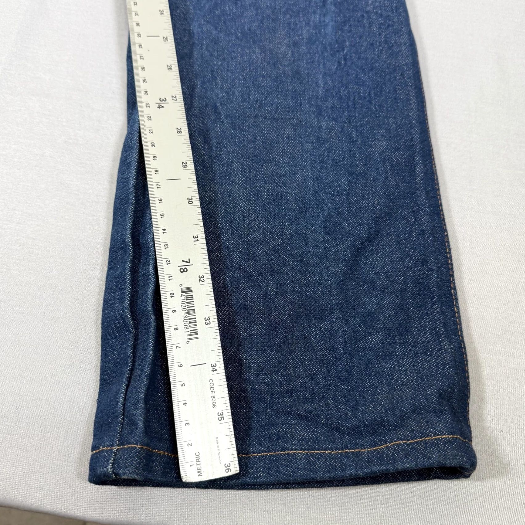 Wrangler Wrangler Jeans Mens 34x36 Blue 13MWZ Straight Denim Pants Western Cowboy Jeans Men Size US 34 / EU 50 - 4 Thumbnail