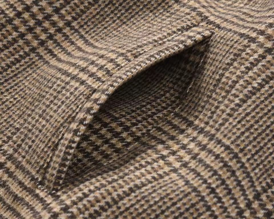 Other Plaid Woolen Oversized Vintage Retro Style Coat Jacket Size US XL / EU 56 / 4 - 6 Thumbnail