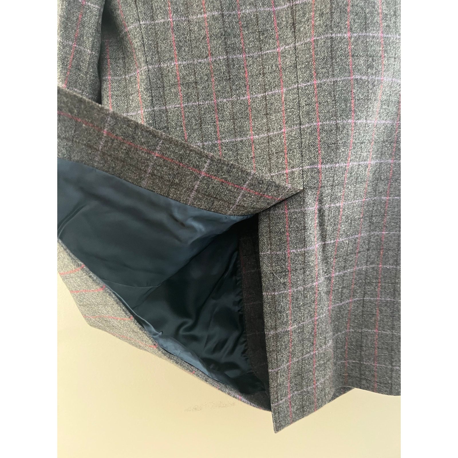 Duchamp Duchamp Lambswool Plaid Overcoat Satin Lining Size 40 Size US M / EU 48-50 / 2 - 7 Thumbnail