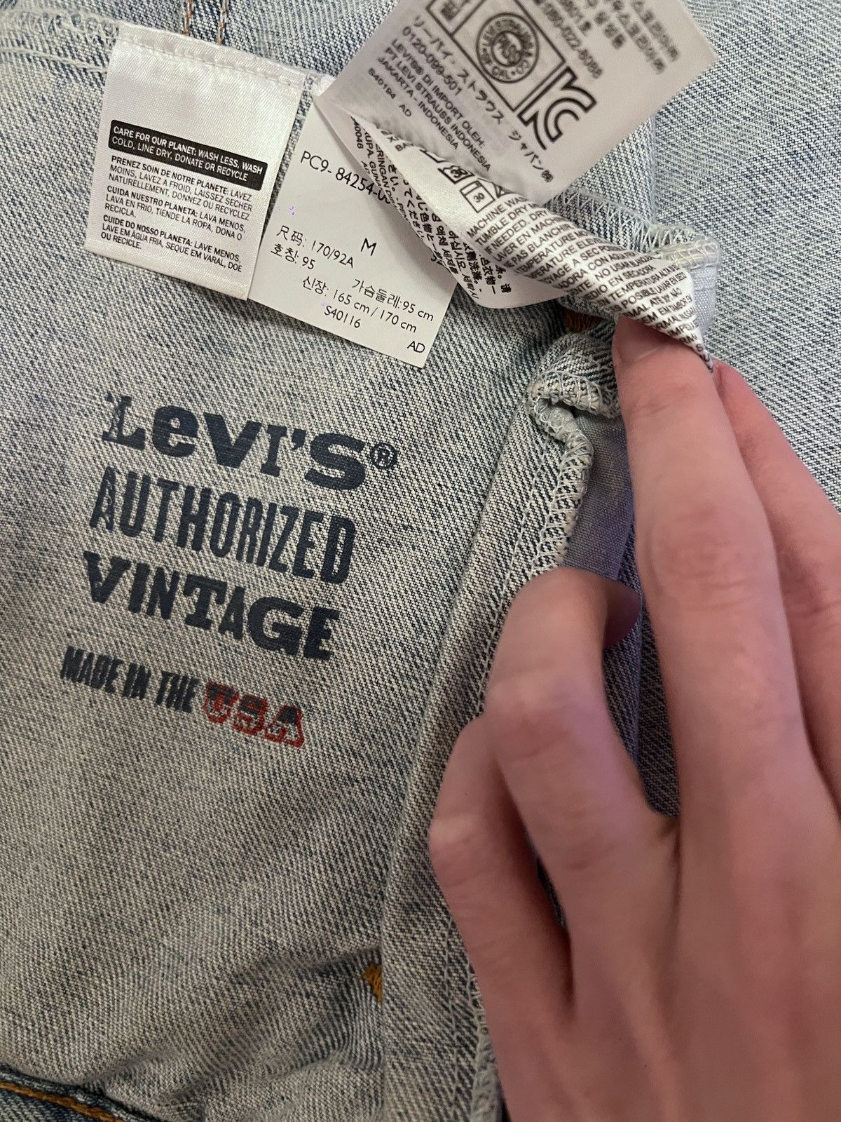 Levi's Vintage Clothing levi authorized vintage denim jacket Size US M / EU 48-50 / 2 - 2 Thumbnail