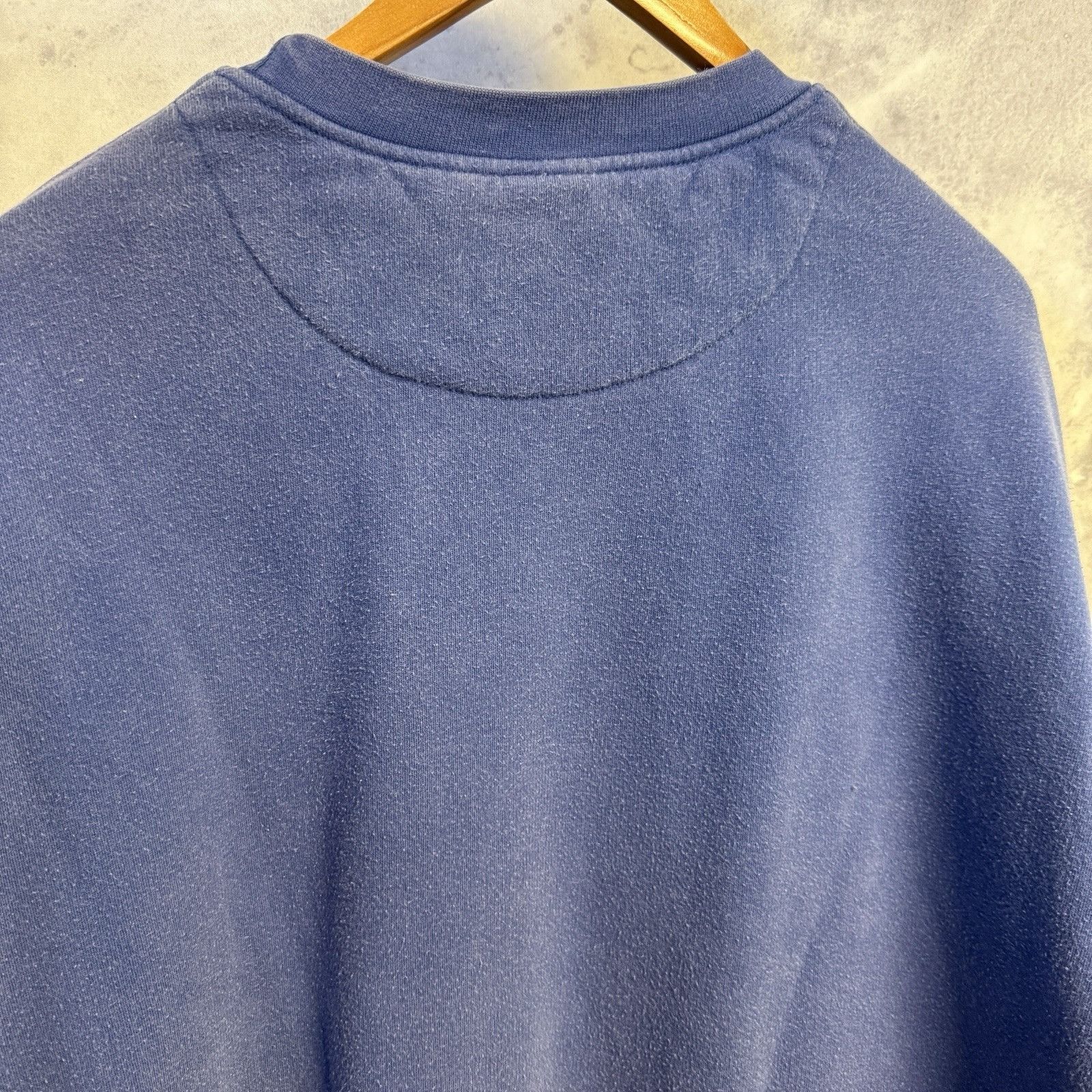 Nike Vintage Y2K Nike Sweatshirt Mens XXL 27x29.5 Blue Cut Neck Size US XXL / EU 58 / 5 - 8 Thumbnail
