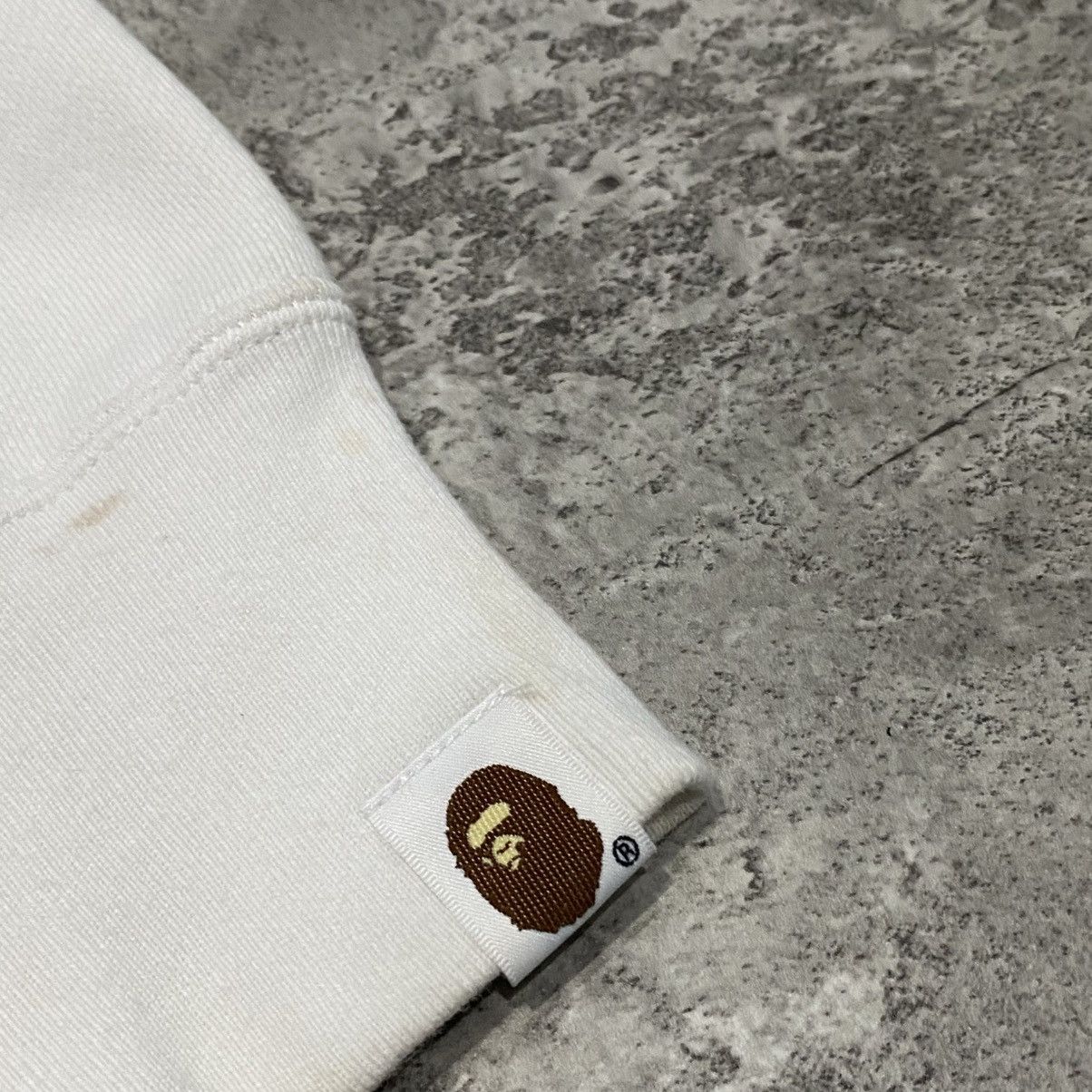 Bape Bape Logo White Pullover Hoodie Size US XL / EU 56 / 4 - 5 Thumbnail
