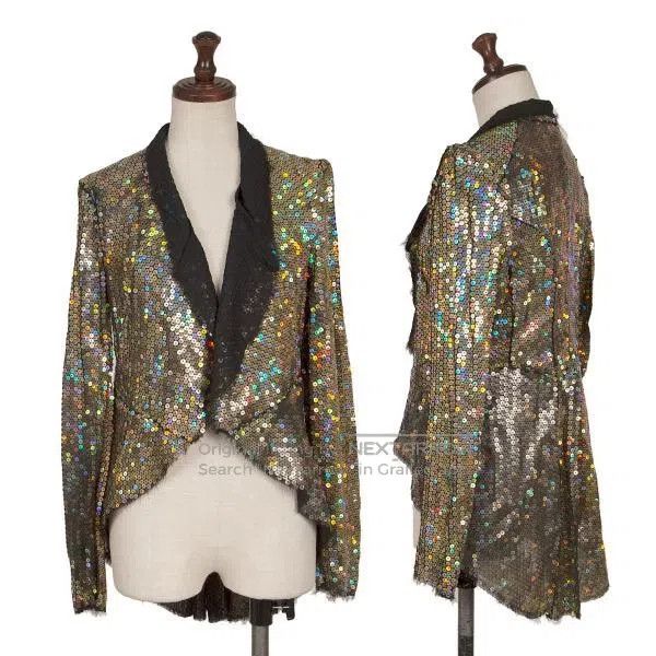 Comme des Garcons Comme des Garcons Silver vintage sequin tailcoat top Size S / US 4 / IT 40 - 1 Thumbnail