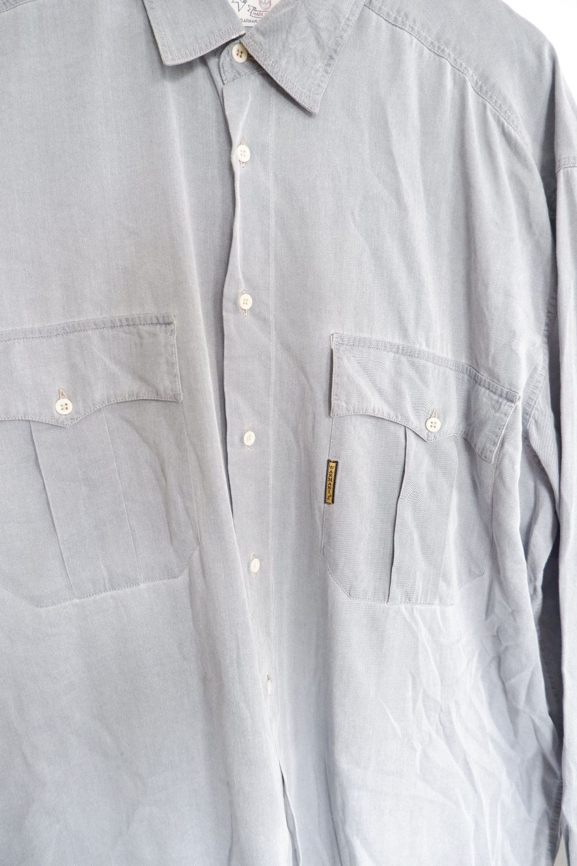 Giorgio Armani Vintage Armani Jeans Button Shirts Size US XL / EU 56 / 4 - 6 Thumbnail