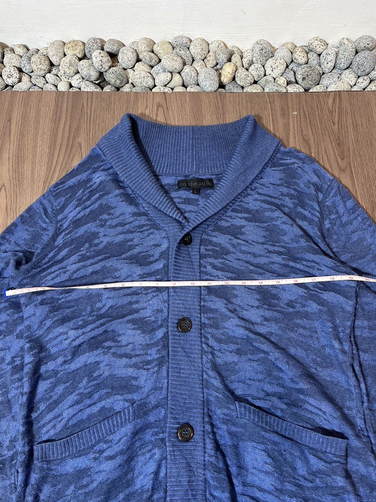 In The Attic In The Attic Blue Camouflage Cardigan Size US L / EU 52-54 / 3 - 10 Thumbnail