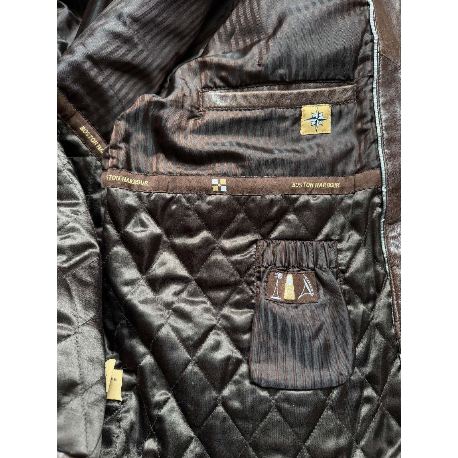Other Boston Harbour Outdoor Genuine Leather Jacket Brown Mens XXL Size US XXL / EU 58 / 5 - 7 Thumbnail