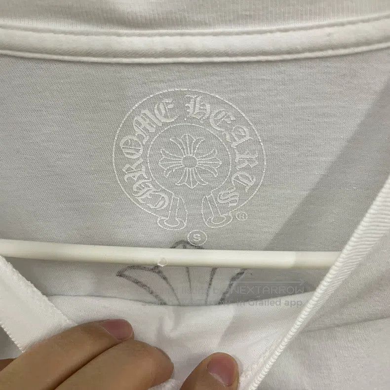 Chrome Hearts CHROME HEARTS Size S Sketch Cross Scroll White Long-Sleeved Size US S / EU 44-46 / 1 - 7 Thumbnail